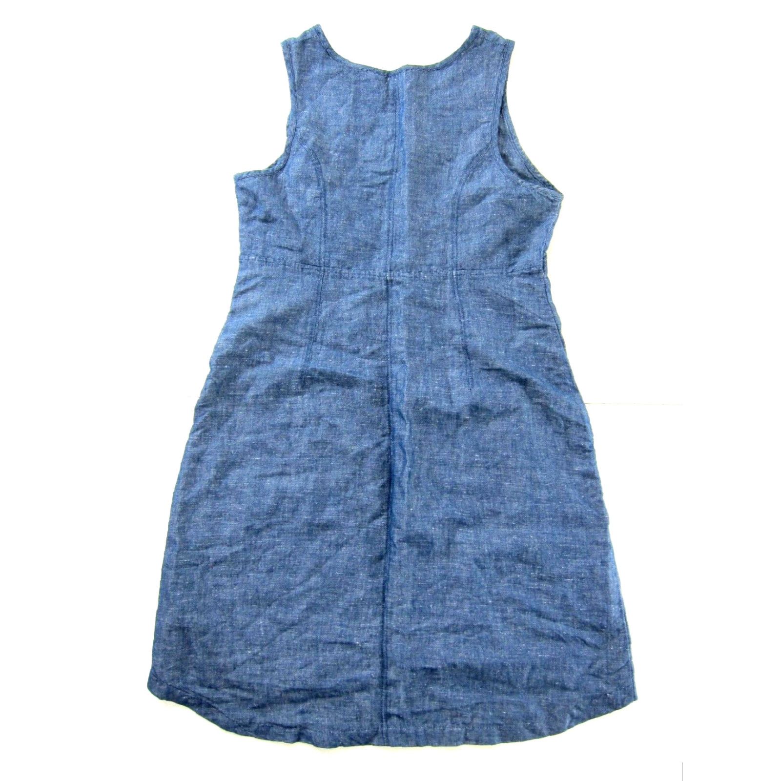 Kyodan Freedom Trail By Kyodan Linen Cotton Pocket Lagenlook Tunic Sheath Dress Large Size L / US 10 / IT 46 - 2 Thumbnail