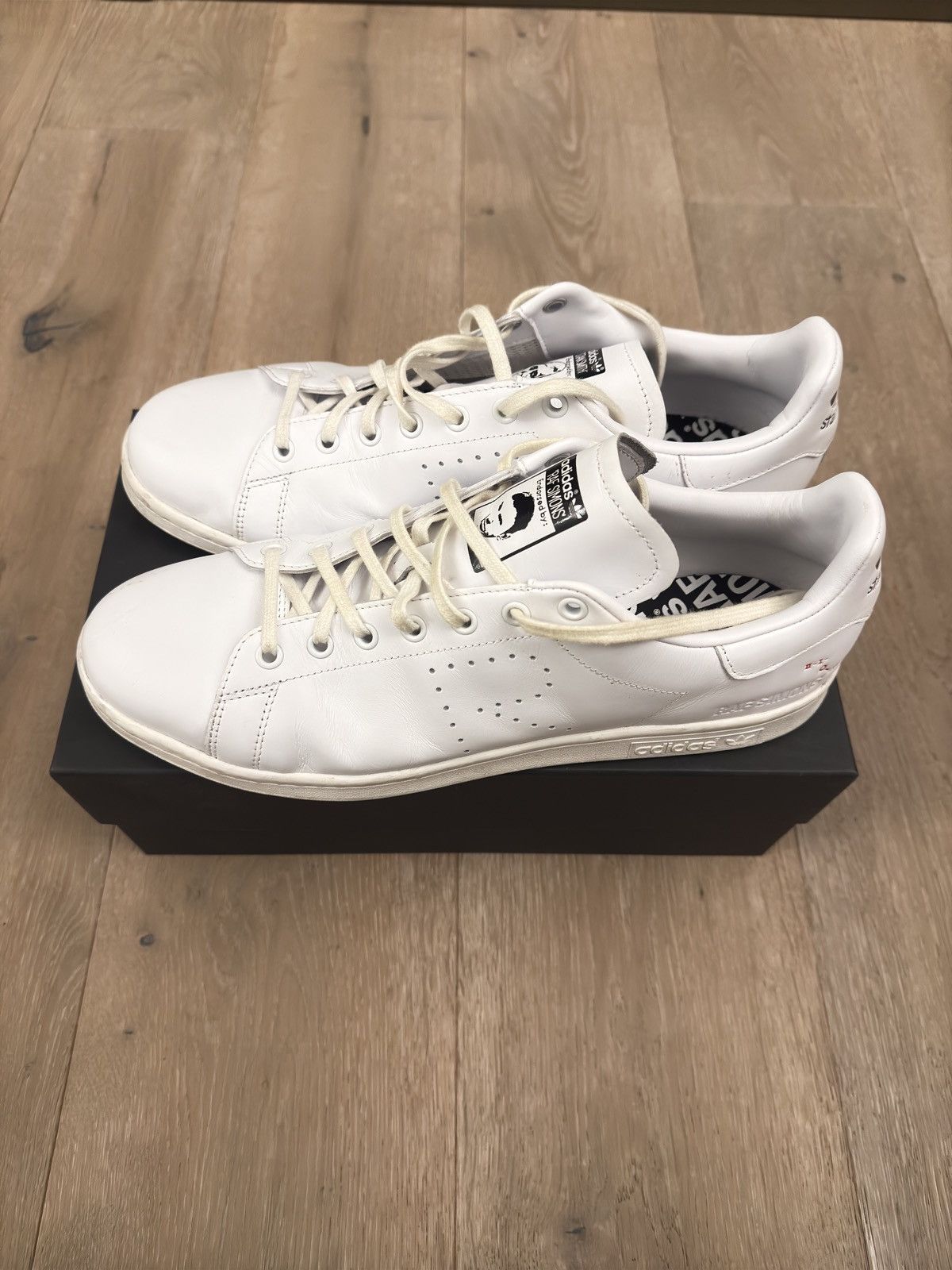 Adidas × Raf Simons Raf Simons Adidas RF Stan Smith White Size US 12.5 / EU 45-46 - 2 Thumbnail