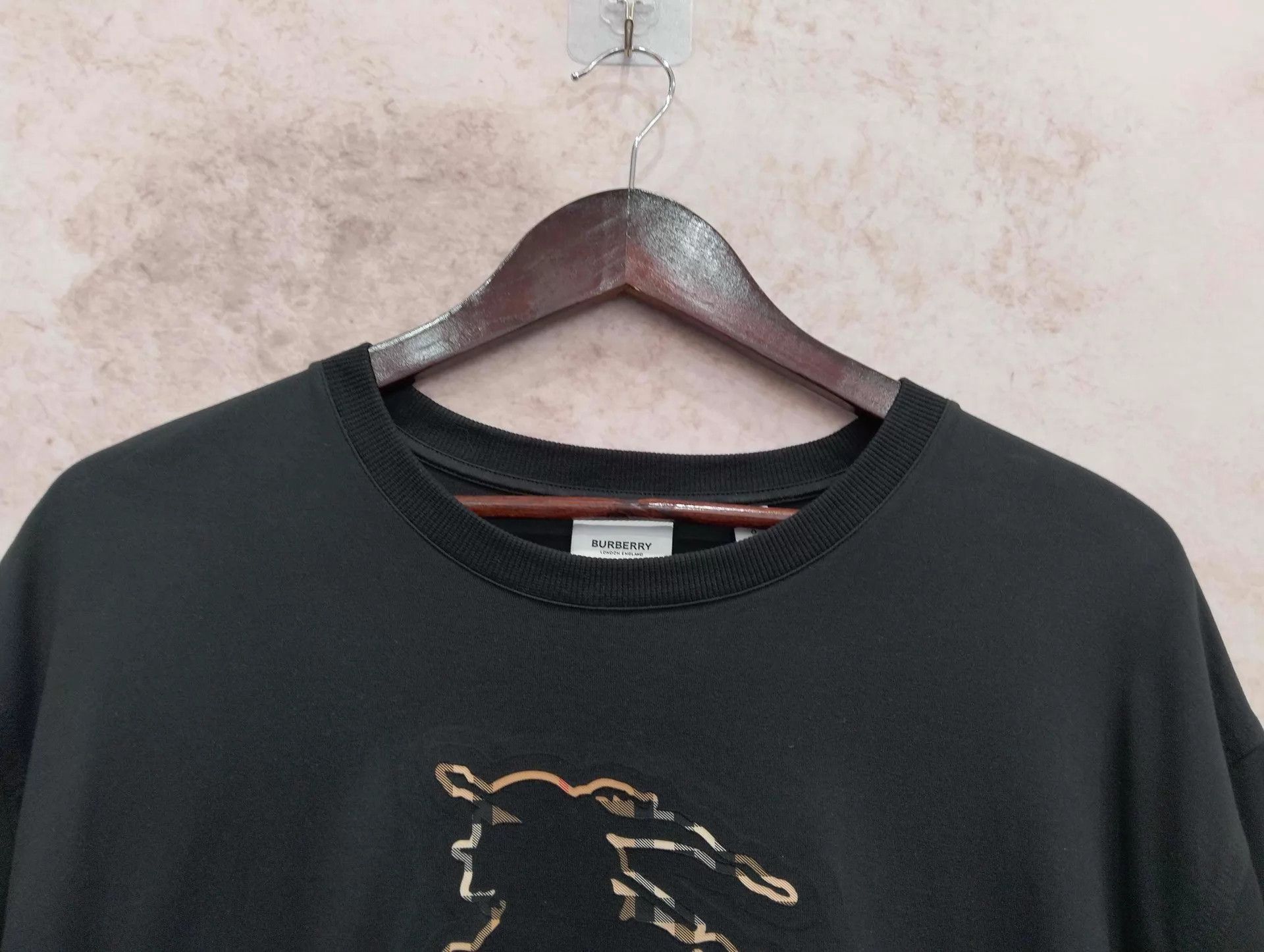 Burberry BURBERRY Check Equestrian Knight Short Sleeve L Size US L / EU 52-54 / 3 - 3 Thumbnail