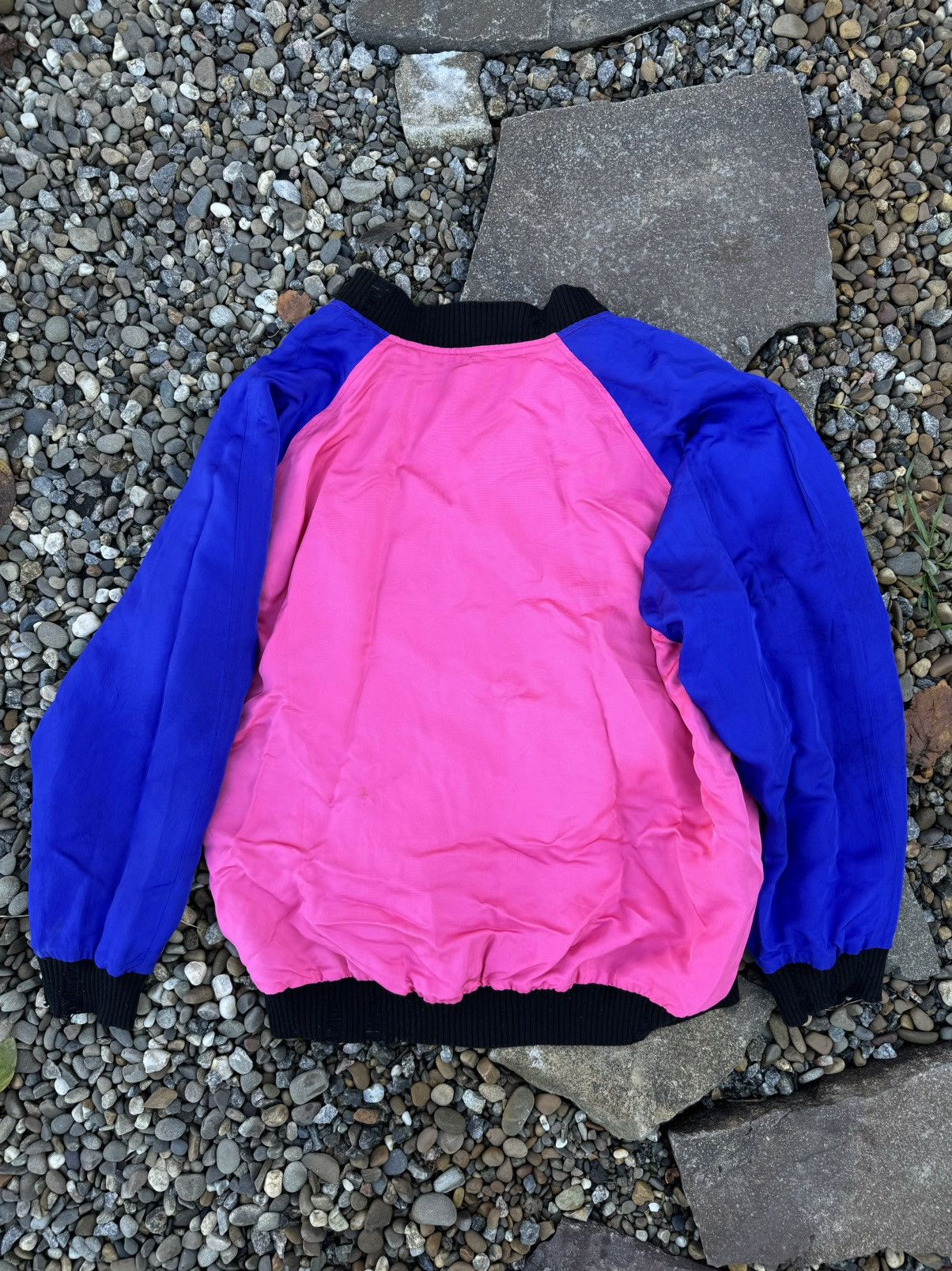 Other Diesel double side silk printed bomber jacket pink black Size US L / EU 52-54 / 3 - 4 Thumbnail