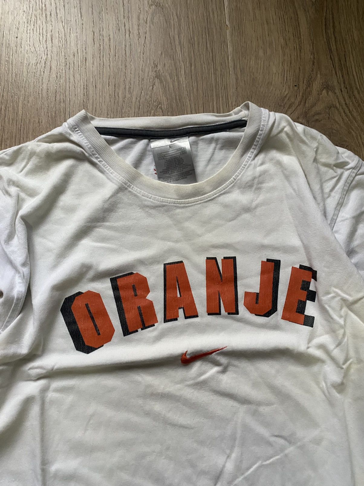 Nike × Vintage Vintage Nike KNVB orange centre logo Y2K Netherlands t shirt Size US L / EU 52-54 / 3 - 2 Thumbnail