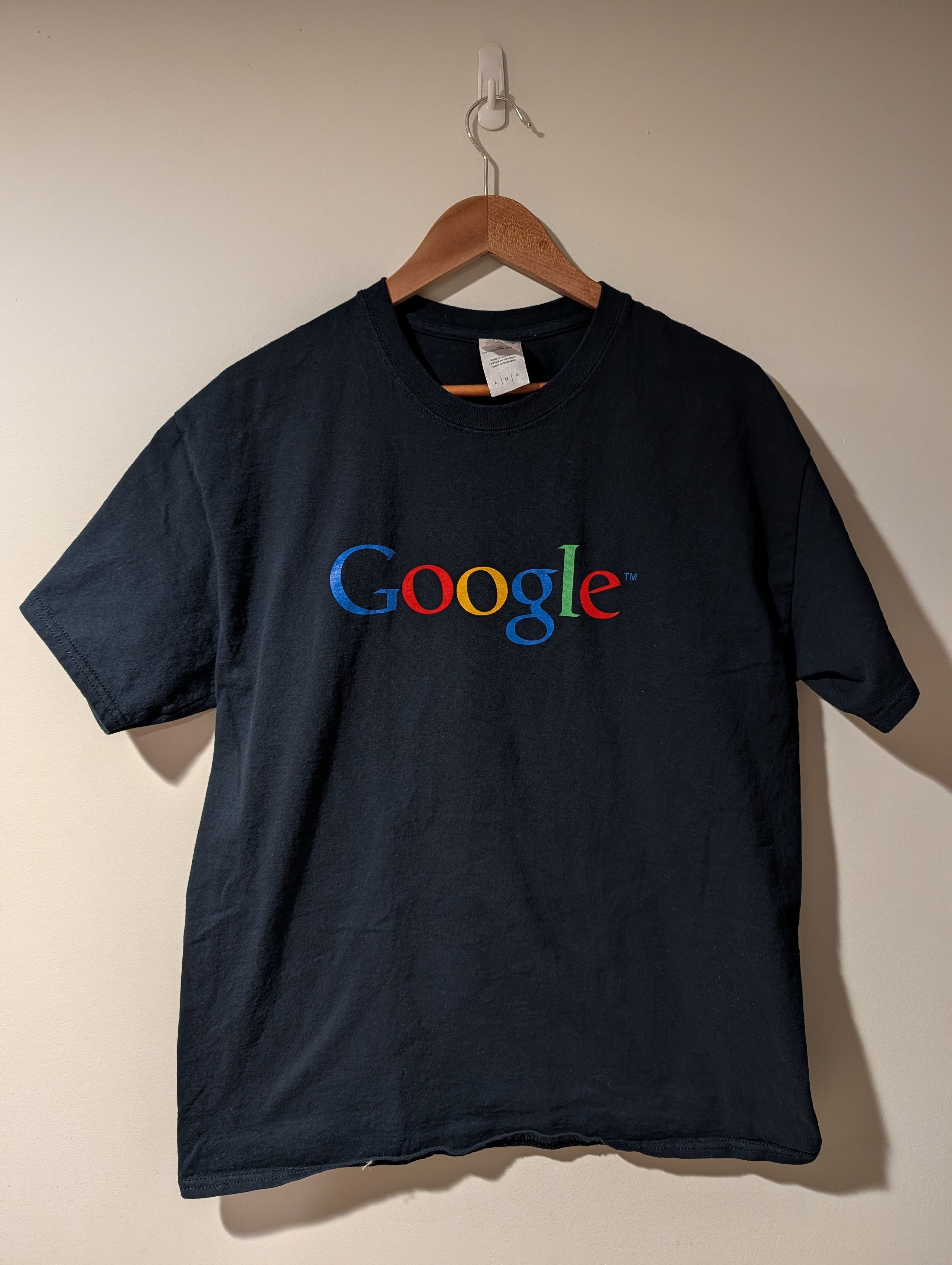 Gildan Vintage Y2K Google Original Logo Rainbow Tech Nerdy T-Shirt Size US L / EU 52-54 / 3 - 1 Thumbnail