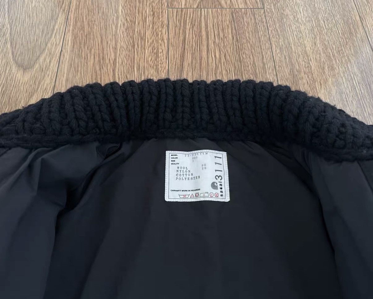 Sacai SACAI x Carhartt WIP Knit Michigan Michigan sweater jacket Size US S / EU 44-46 / 1 - 4 Thumbnail