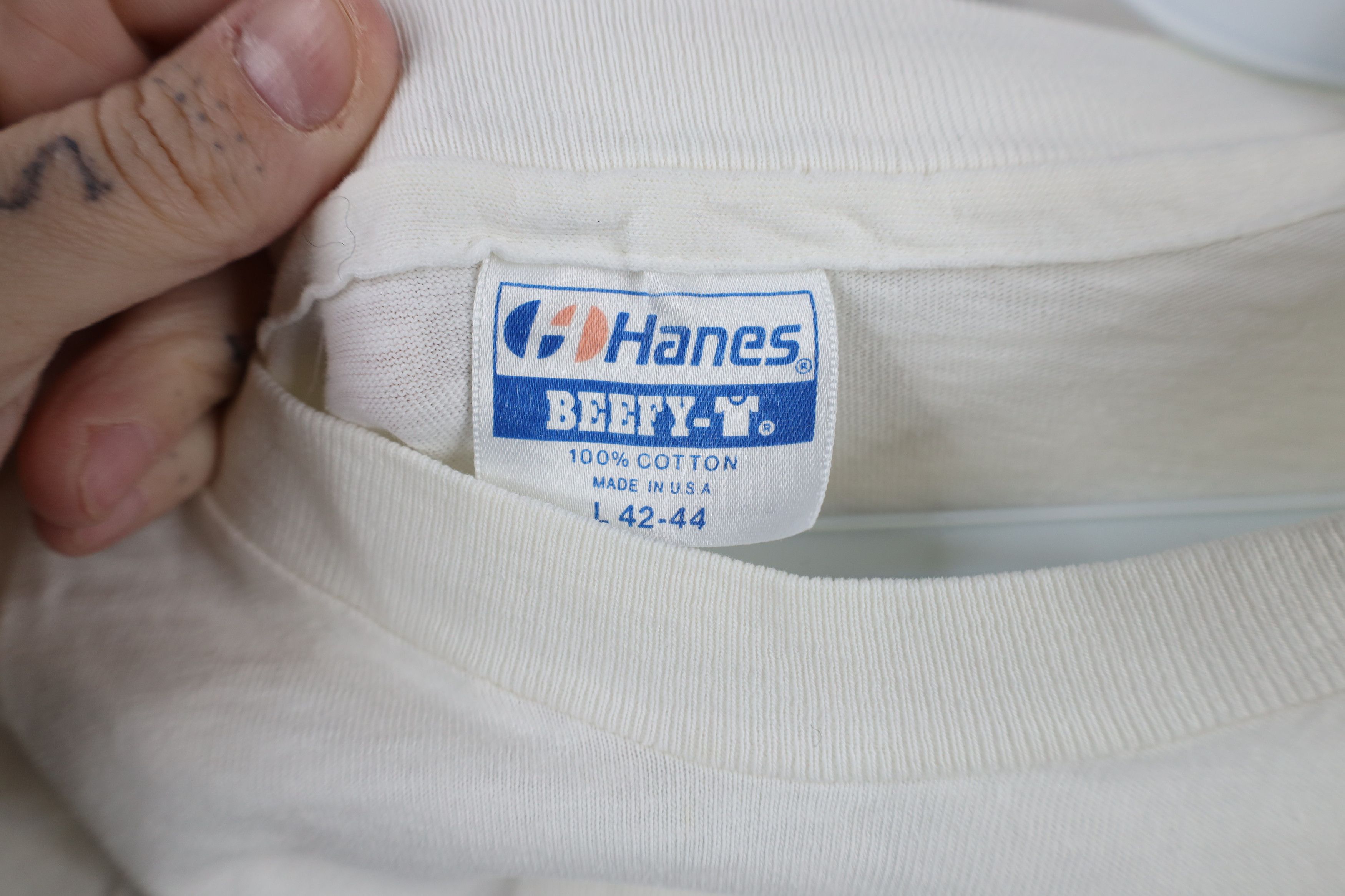 Vintage Vintage 80s 90s Dockers x Levis Big Logo T-Shirt White USA Size US L / EU 52-54 / 3 - 7 Thumbnail