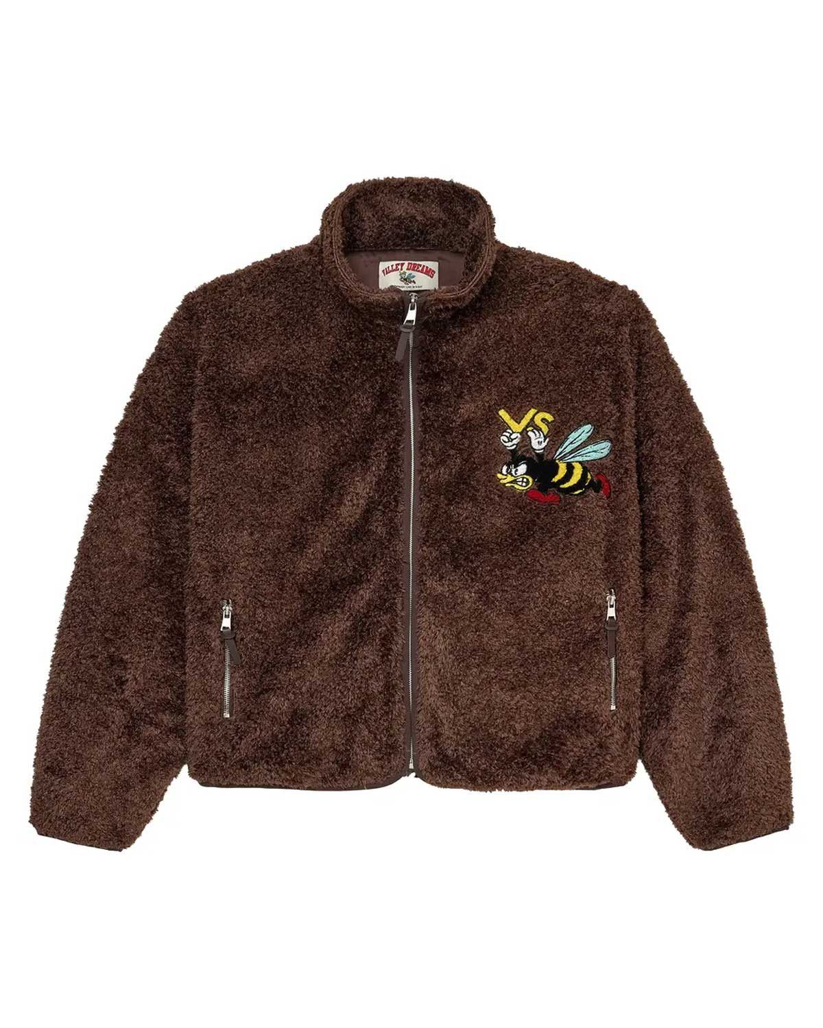 Vale Forever Lenny Fleece Zip Up Jacket Brown Size US L / EU 52-54 / 3 - 1 Thumbnail