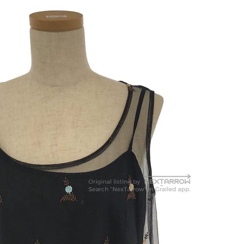 Comme des Garcons Comme Des Garcons Floral embroidery sheer two-piece dress Size L / US 10 / IT 46 - 7 Thumbnail