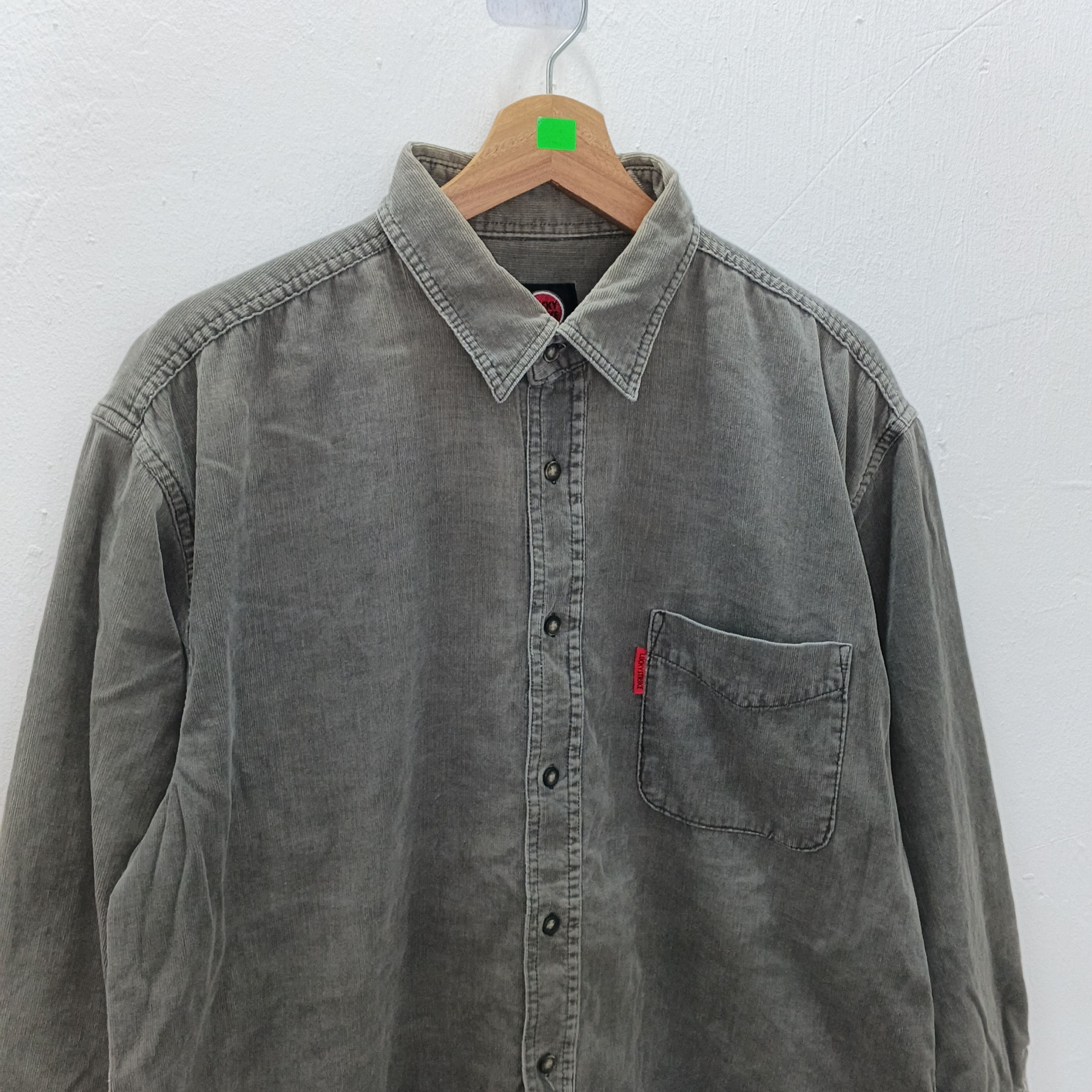 Vintage Vintage 90's Lucky Strike Size Medium Long Sleeve Polo Shirt Size US M / EU 48-50 / 2 - 2 Thumbnail