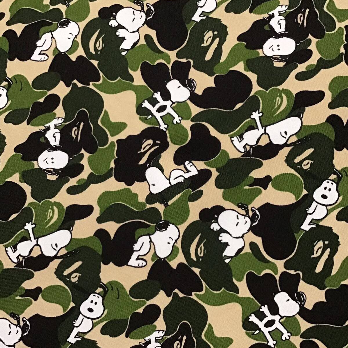 Bape × Peanuts BAPE × Snoopy ABC camo green Big Cushion a bathing ape Size ONE SIZE - 2 Thumbnail