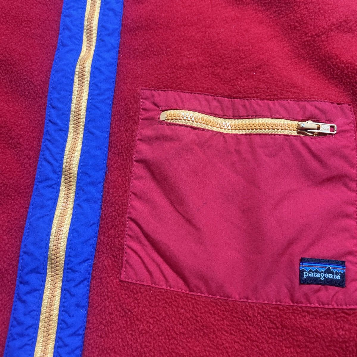Patagonia × Vintage Vintage 80s Patagonia synchilla quarter zip red sweater Size US M / EU 48-50 / 2 - 4 Thumbnail