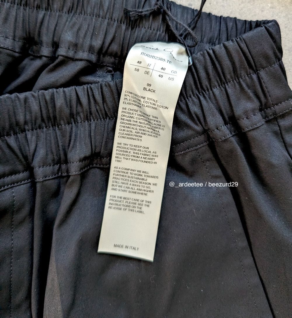 Rick Owens *NEW* DRAWSTRING DROP CROTCH PANTS FW22 STROBE Size US 32 / EU 48 - 6 Thumbnail