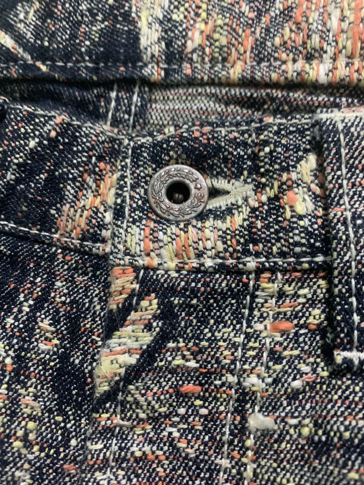 Issey Miyake 💥RARE💥 A POC ISSEY MIYAKE BORO DENIM JEANS Size US 32 / EU 48 - 7 Thumbnail