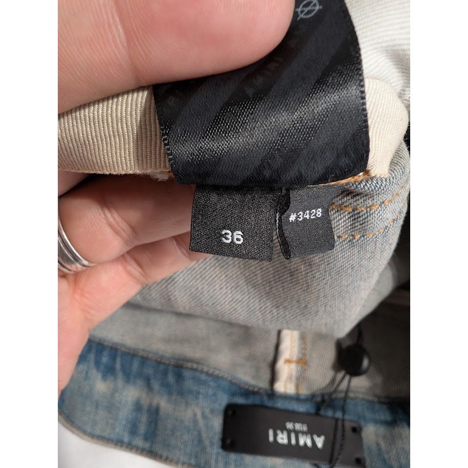 Amiri o1rshd1 Q:2 / Camo Bones Jeans in Clay Indigo Size US 36 / EU 52 - 20 Thumbnail