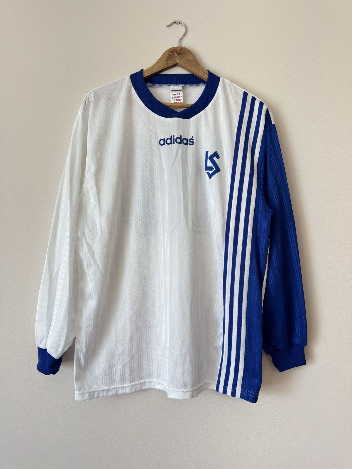 Adidas Vintage Lausanne Sport 1997-1998 Match Worn Soccer Jersey Size US L / EU 52-54 / 3 - 1 Thumbnail