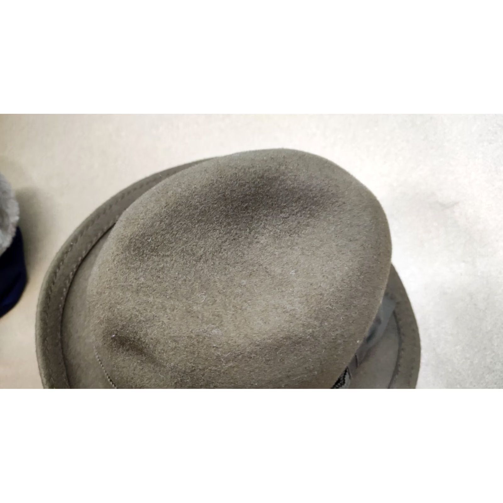FELT VINTAGE Mayser Milz Fedora Mens Size 57 Wool Felt Brown 80s Gentleman Size ONE SIZE - 6 Thumbnail