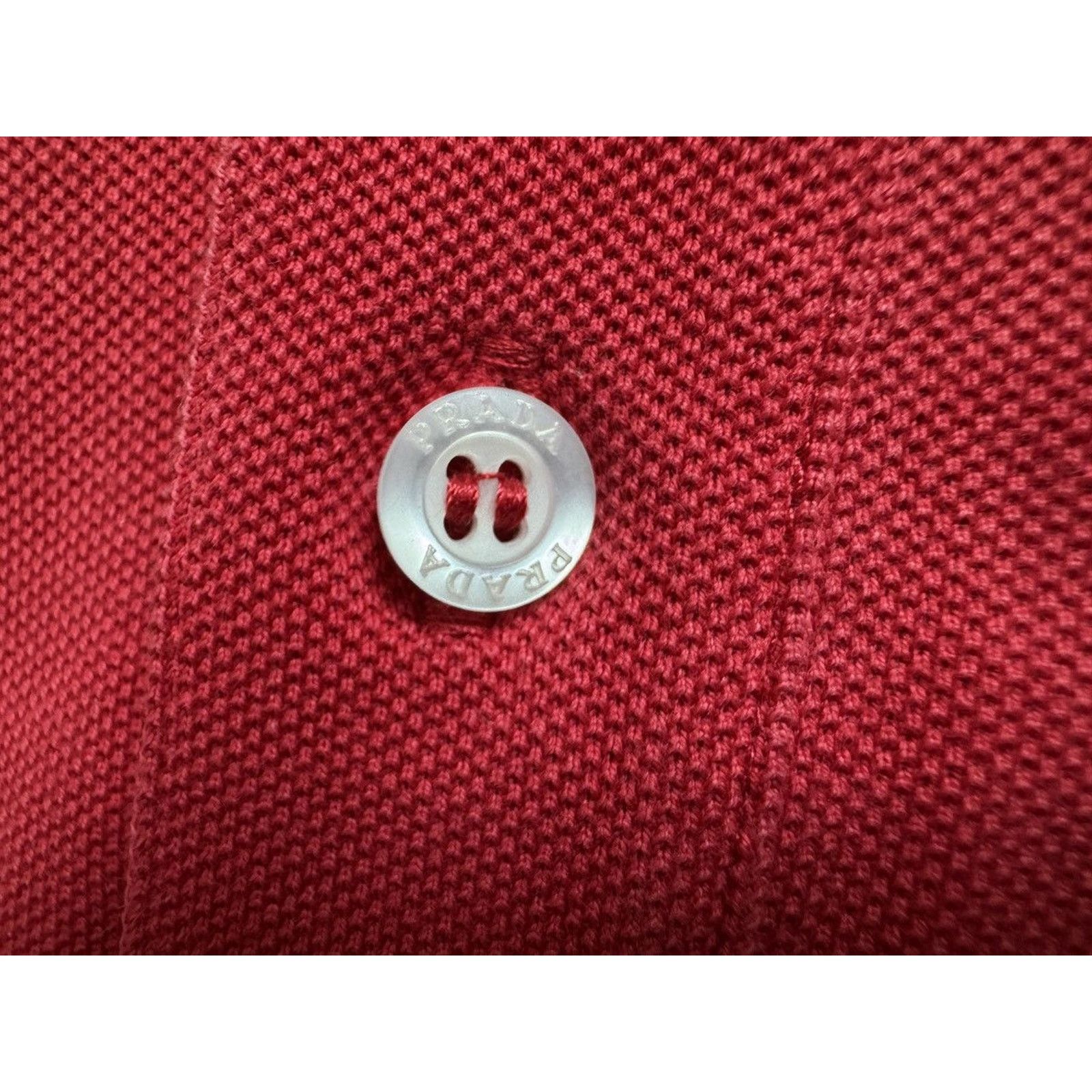 Prada Vintage Prada Embroidered Rhino Polo t-shirt Size US L / EU 52-54 / 3 - 4 Thumbnail
