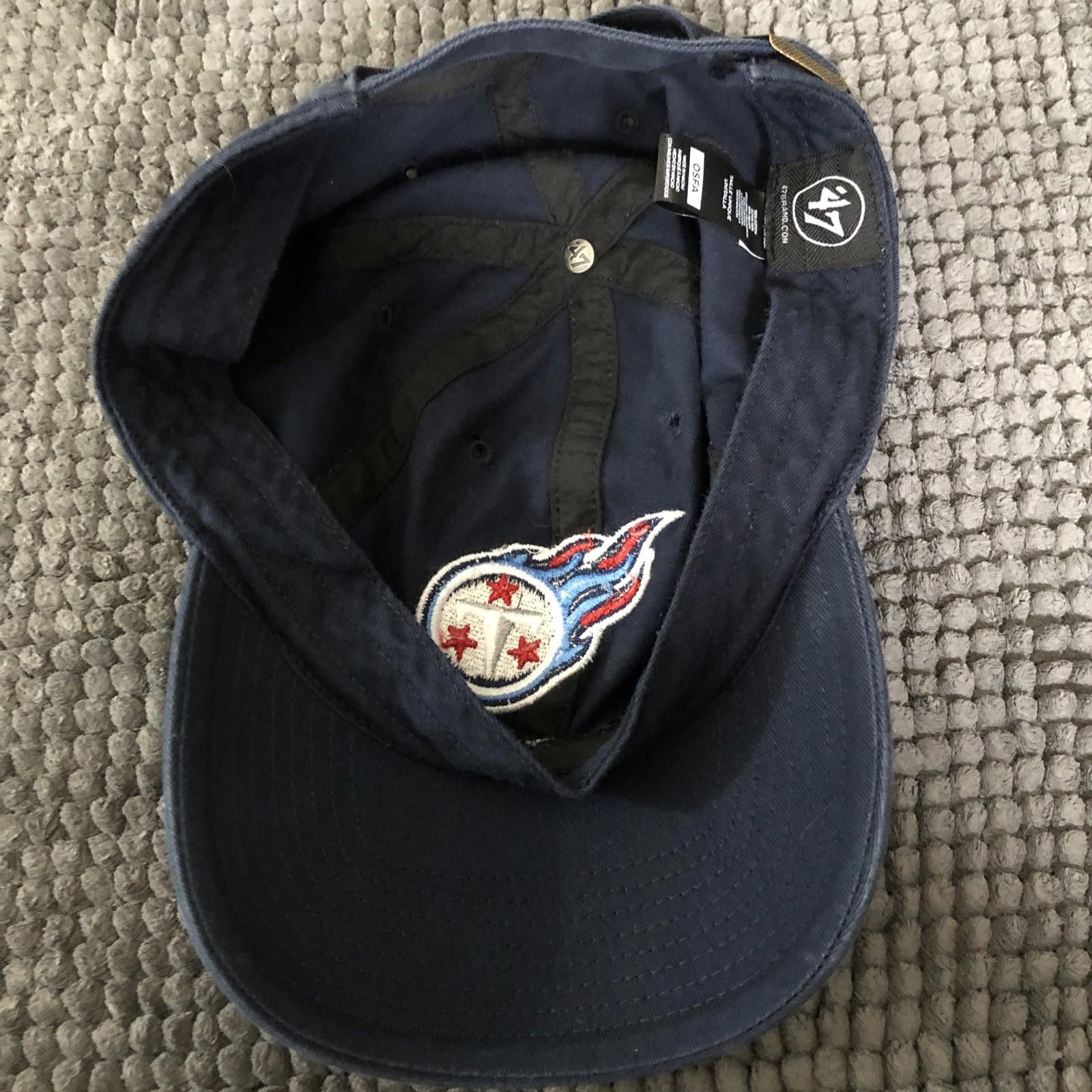 47 Tennessee Titans NFL ’47 Brand Strapback OS Hat Blue Size ONE SIZE - 5 Thumbnail