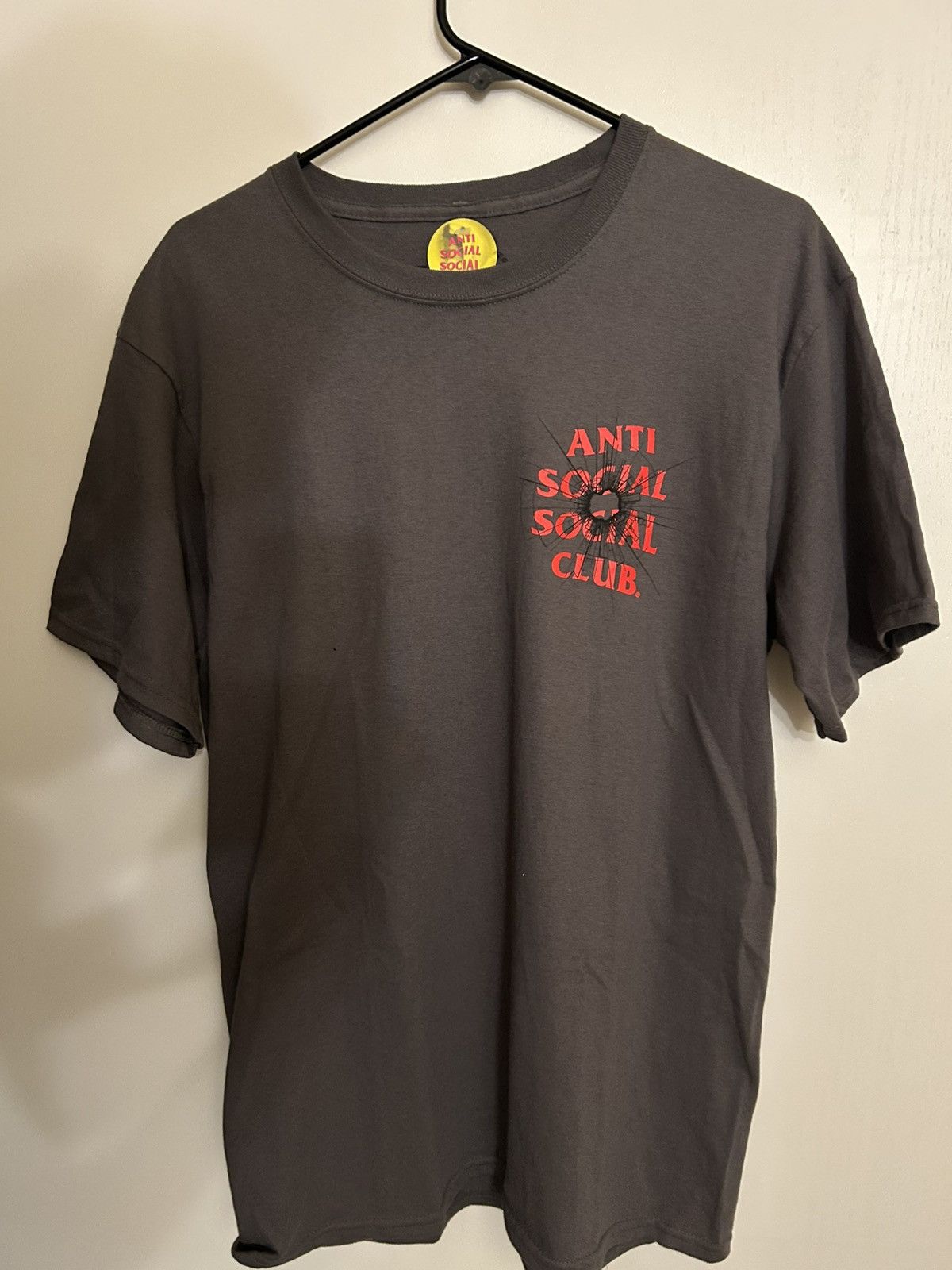 Anti Social Social Club NWT ASSC Rare ColorWay Theories Tee Charcoal Medium Size US M / EU 48-50 / 2 - 1 Thumbnail