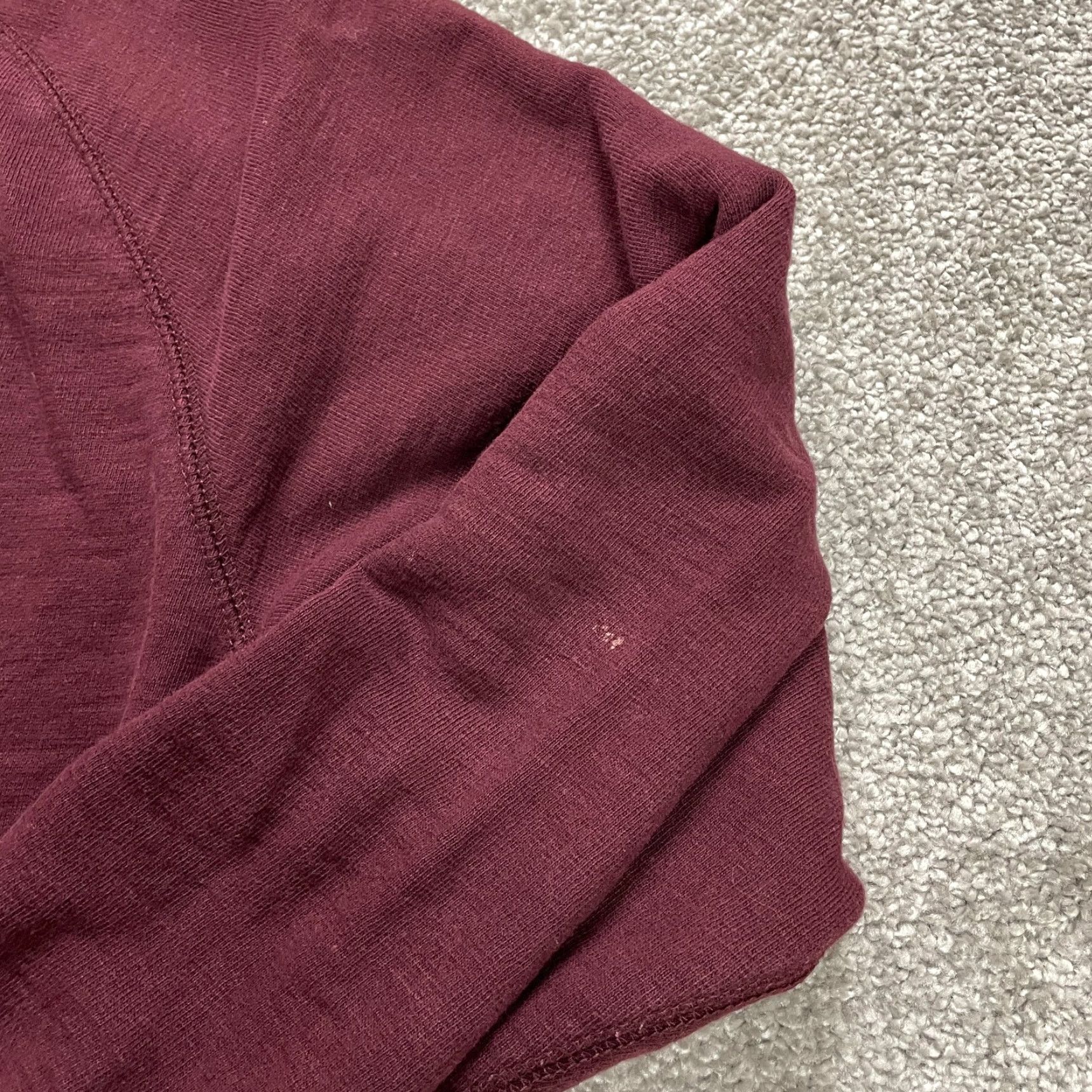 George George Pullover Sweatshirt Mens Large Maroon Crew Neck Long Sleeve Cotton Size US L / EU 52-54 / 3 - 2 Thumbnail