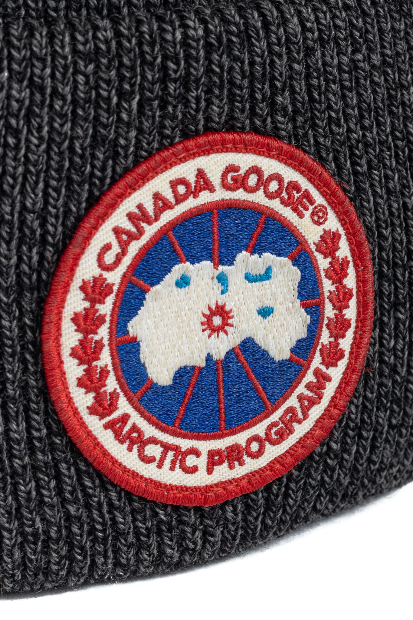 Canada Goose Canada Goose Arctic Black Heather Wool Logo Toque Size ONE SIZE - 4 Thumbnail