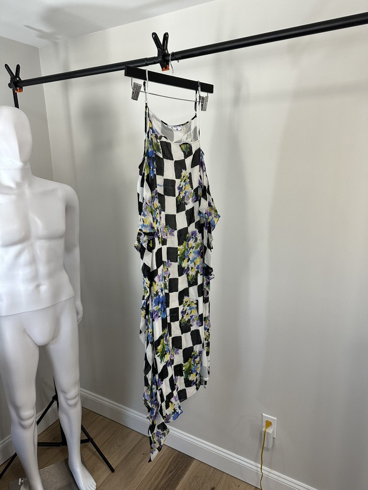 Off-White OFF - WHITE CHECKER DRESS Size S / US 4 / IT 40 - 5 Thumbnail