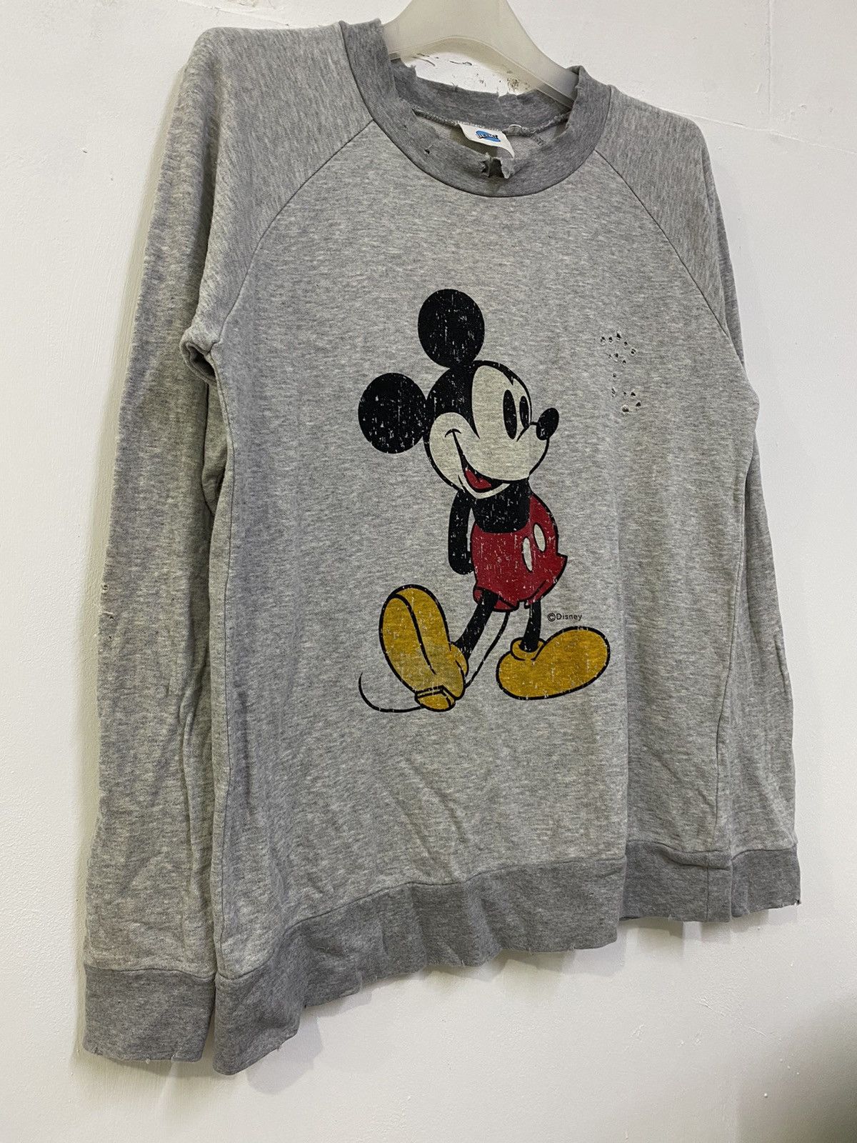 Beams Plus BEAMS X MICKEY MOUSE MIRROR PRINT DISTRESS SWEATSHIRT Size US S / EU 44-46 / 1 - 4 Thumbnail