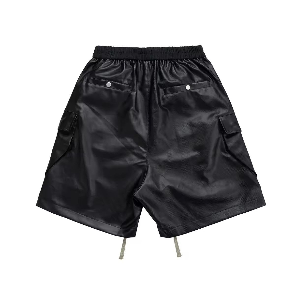 Japanese Brand Side Pocket Wide Leg Drawstring Shorts Size US 33 - 4 Thumbnail