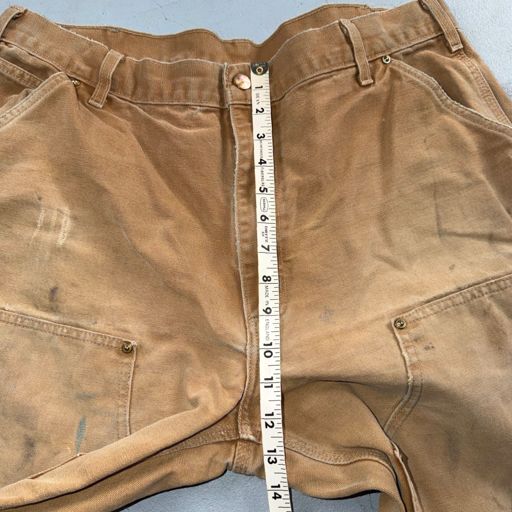 Carhartt VINTAGE Carhartt Pants Carpenter 36 Brown Brown 36x28 Carhartt VTG Double Knee USA 5-Pocket Design Mens Size US 36 / EU 52 - 7 Thumbnail