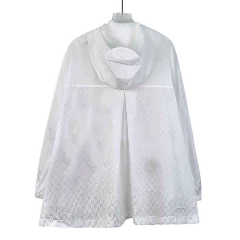 Gucci Gucci White logo dark pattern full print hooded long-sleev Size S / US 4 / IT 40 - 2 Thumbnail