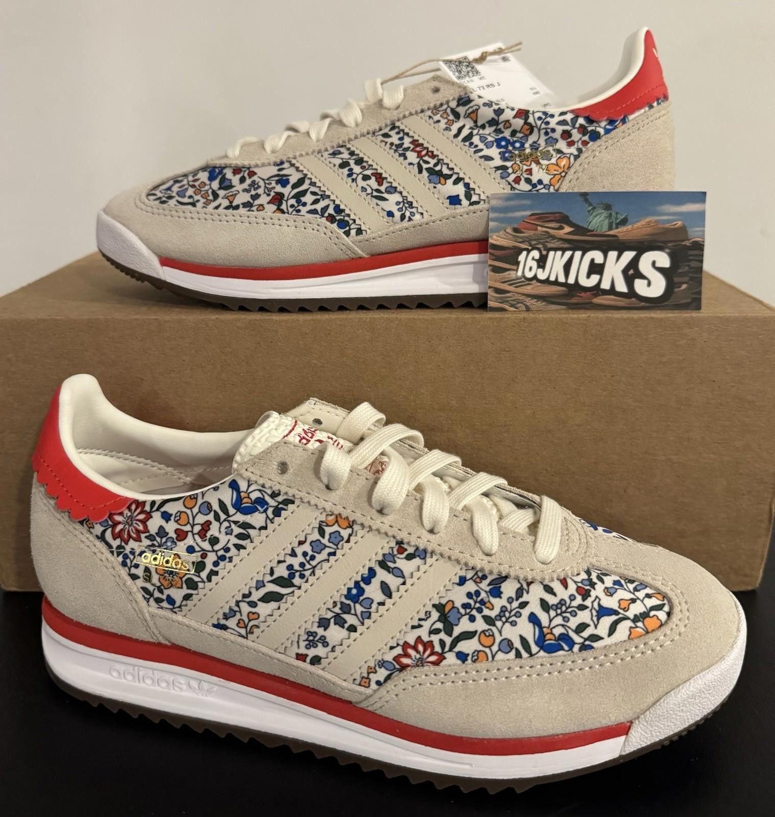 Adidas Adidas Liberty London SL 72 Floral Flower Print - Size 6 Size US 6 / IT 36 - 1 Thumbnail