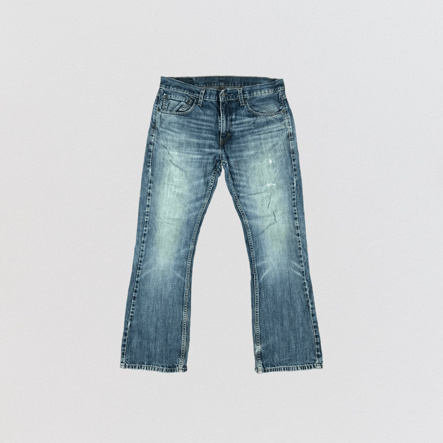 Levi's × Vintage Vintage Blue Wash Levis 527 Flare Jeans-JM3019 Size US 35 - 1 Thumbnail