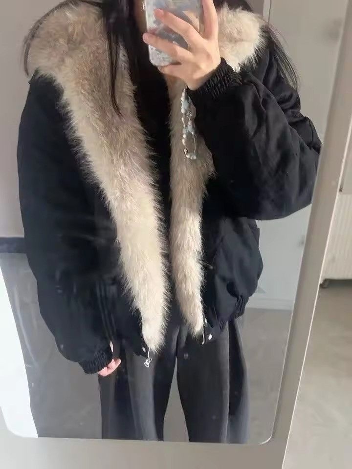 Japanese Brand × Vintage Winter Thick Plush Hooded Cotton Jacket Size US XL / EU 56 / 4 - 8 Thumbnail