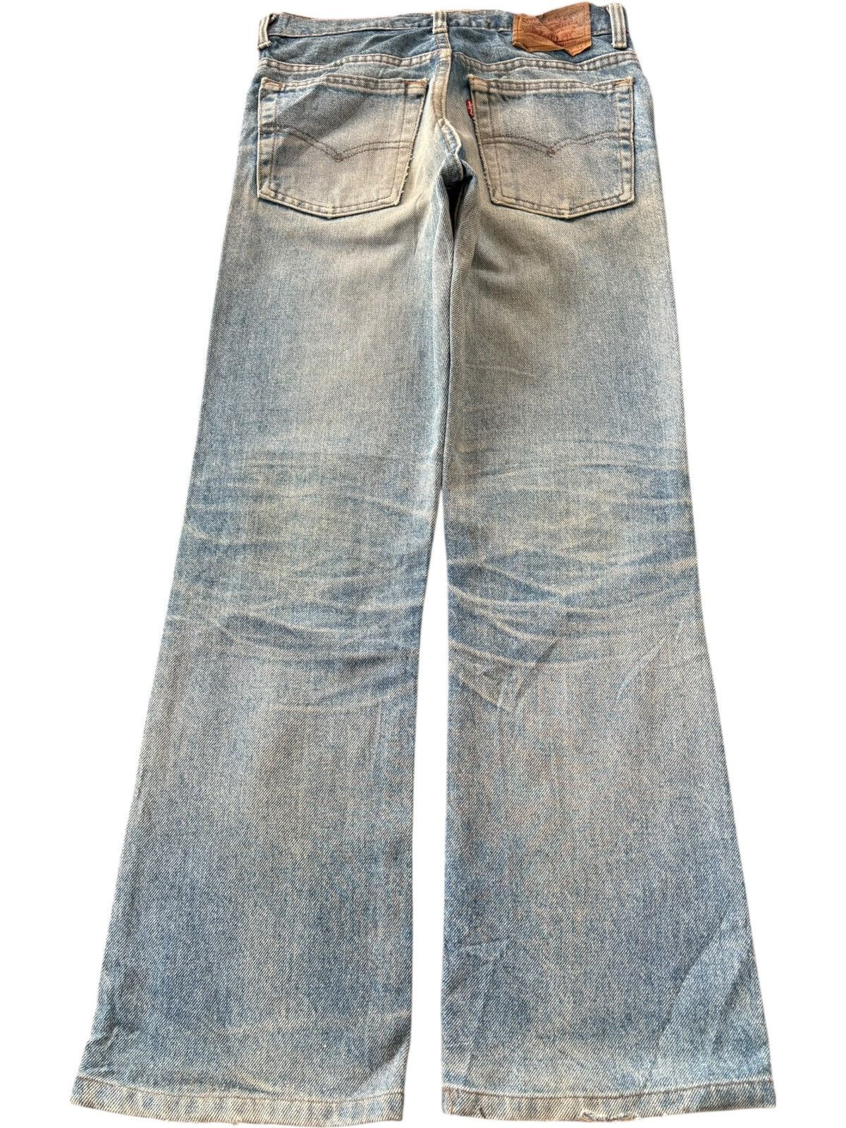 Levi's Vintage 90s Levis 517 Rusty Wash Distress Flare Jeans Size US 29 - 2 Thumbnail
