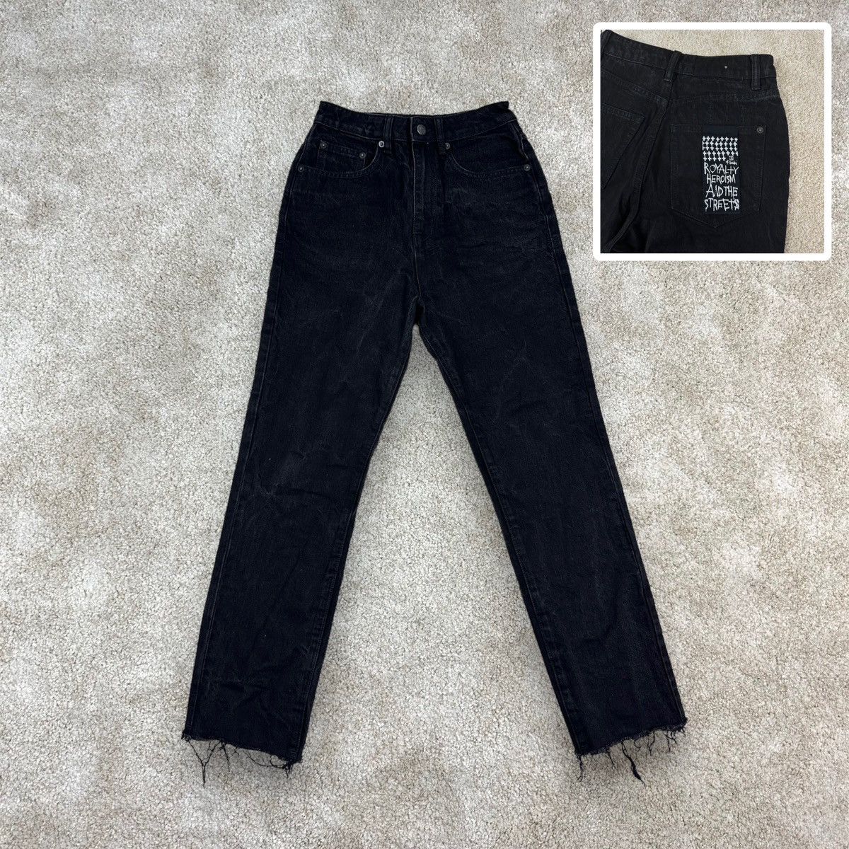 新品 ksubi CHLO WASTED THROWBLACK 29 KSUBI Women's Chlo Wasted Throwblack Jeans Cotton Blend