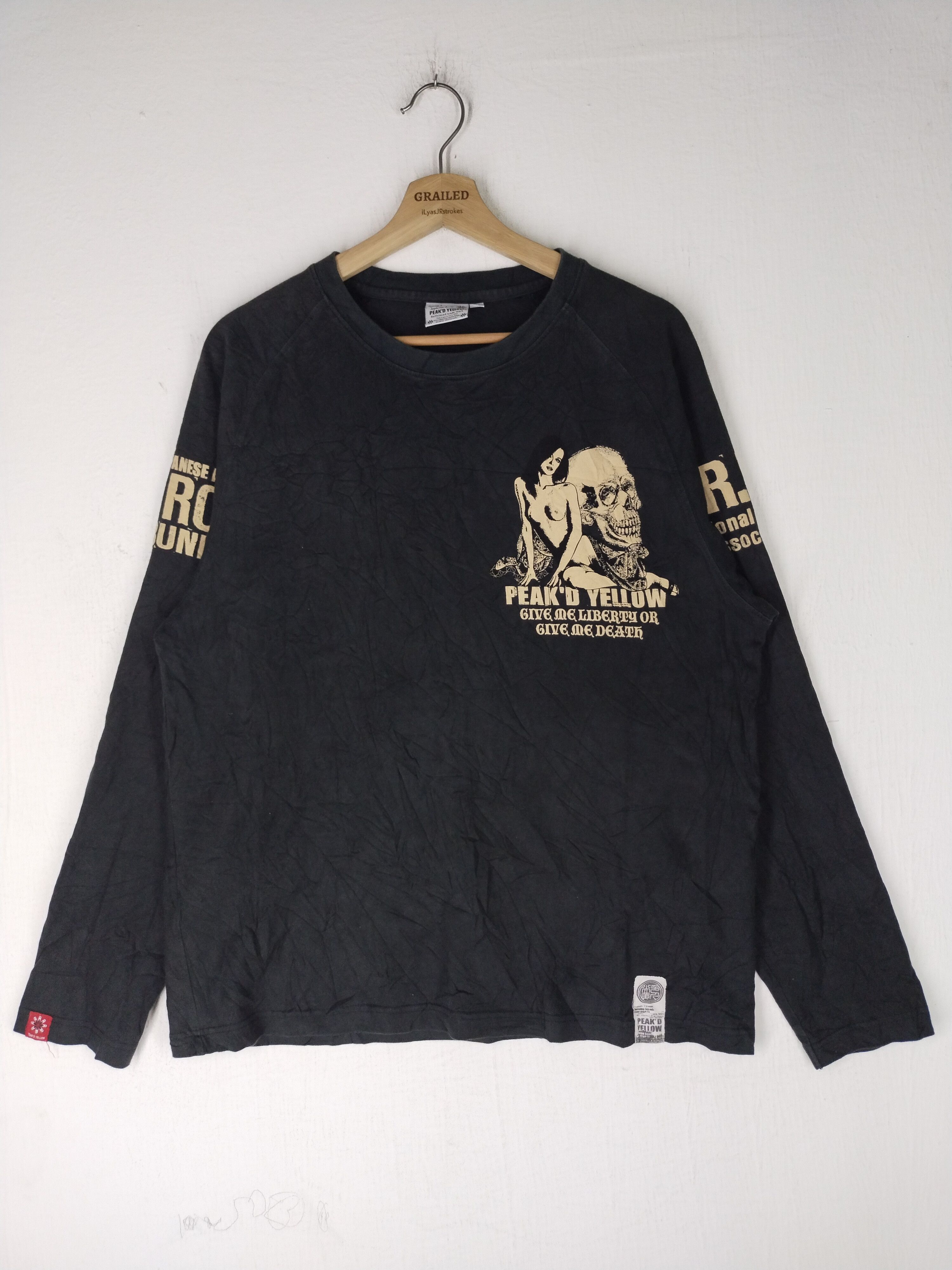 Japanese Brand Ted Company NRRA Peak'D Yellow Long Sleeve Tee Size US M / EU 48-50 / 2 - 2 Thumbnail