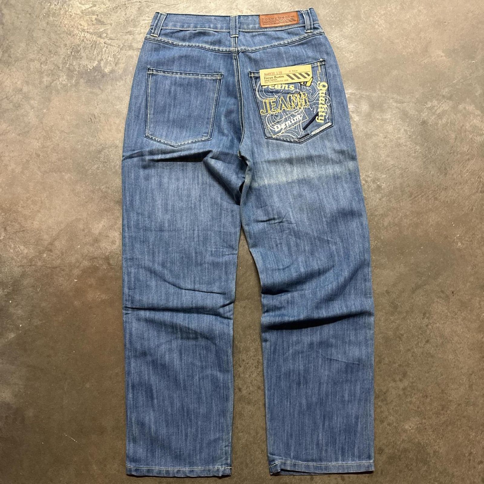 Vintage Vintage Deadstock Focus Embellished Embroidered Denim Jeans Size US 30 / EU 46 - 4 Thumbnail
