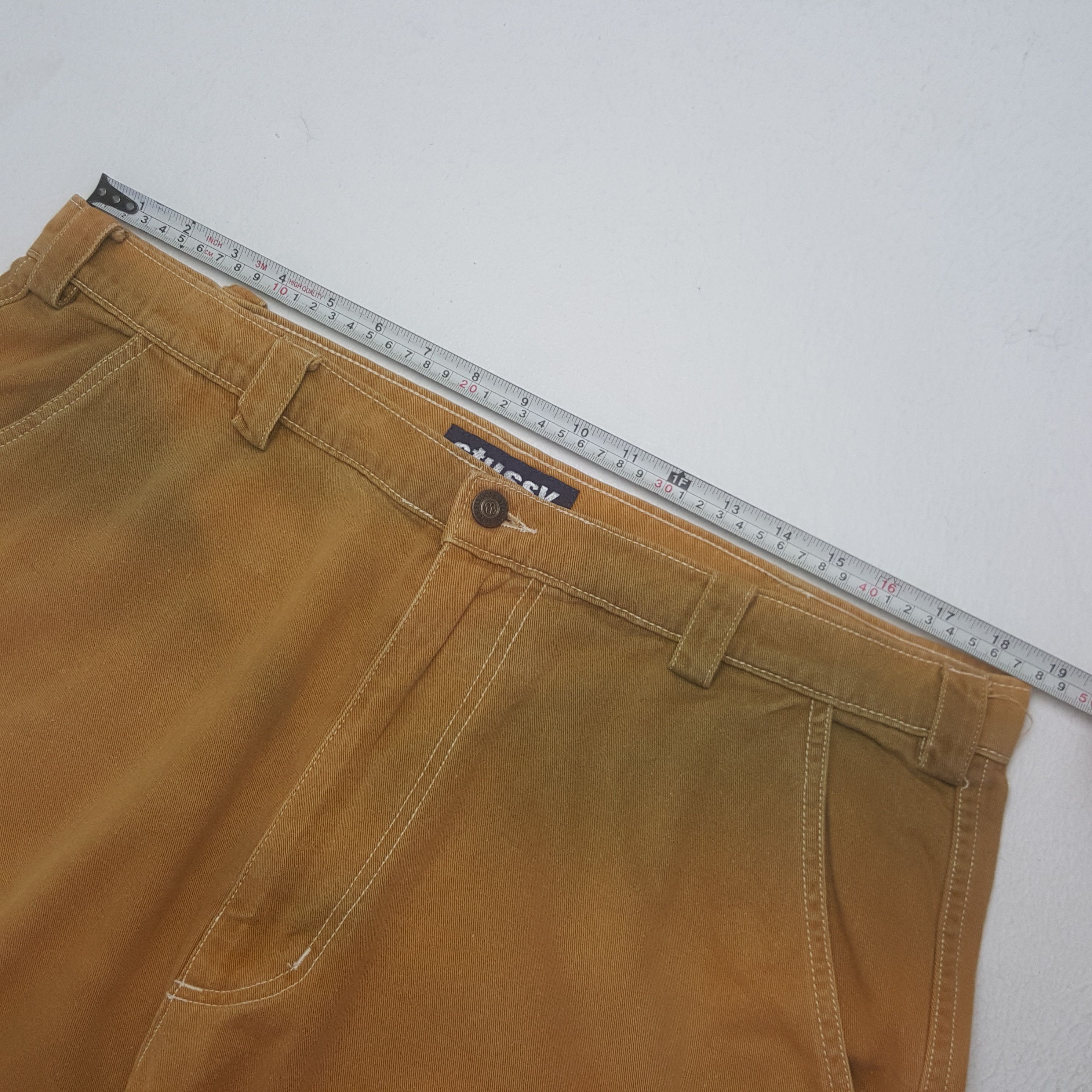 Stussy × Vintage Vintage Stussy Custom Art Logo Short Pants Size US 37 - 5 Thumbnail