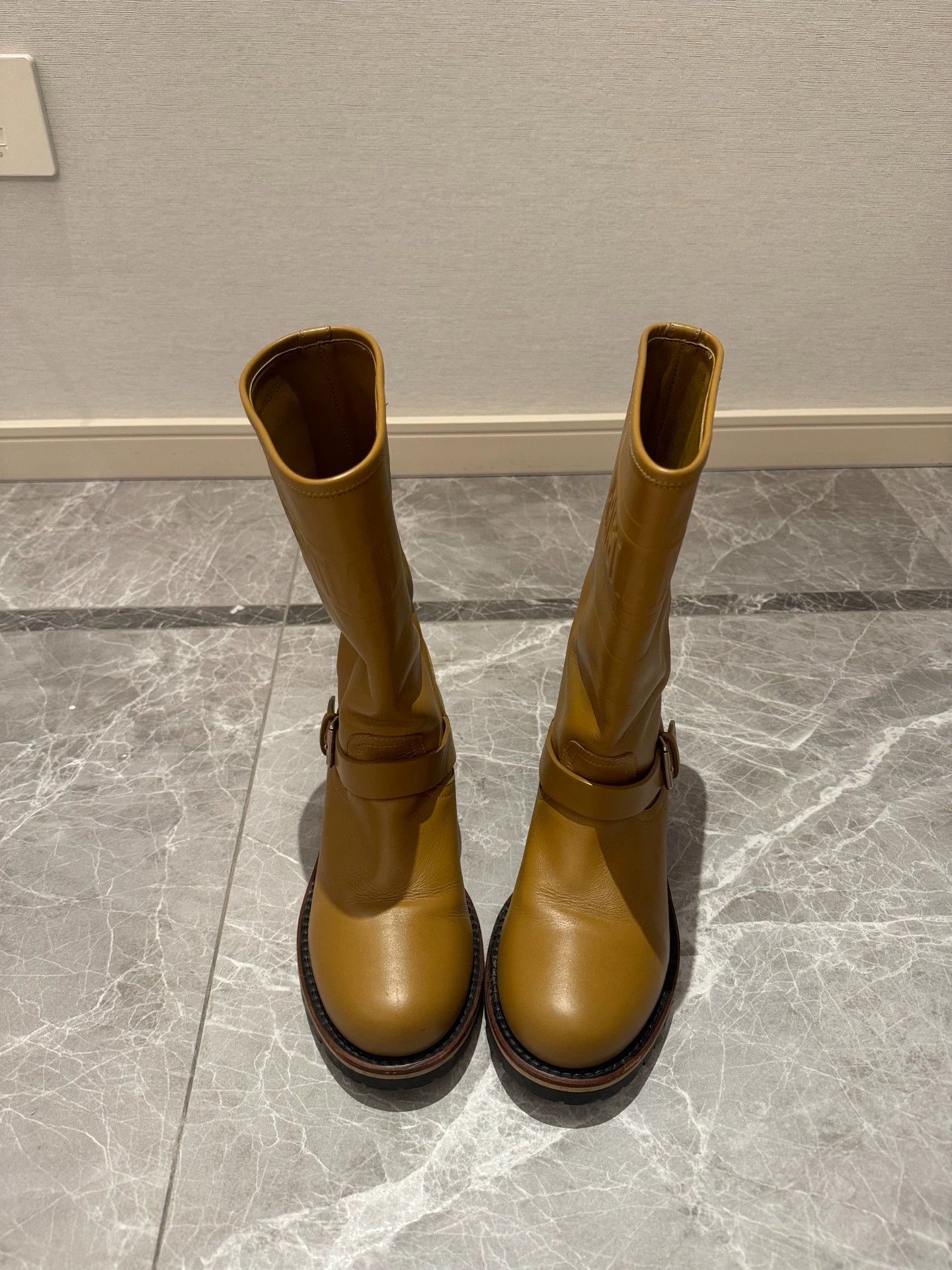 Dior Dior mid-calf boots nappa camel/brown 37.5 98new Size US 7 / IT 37 - 2 Thumbnail