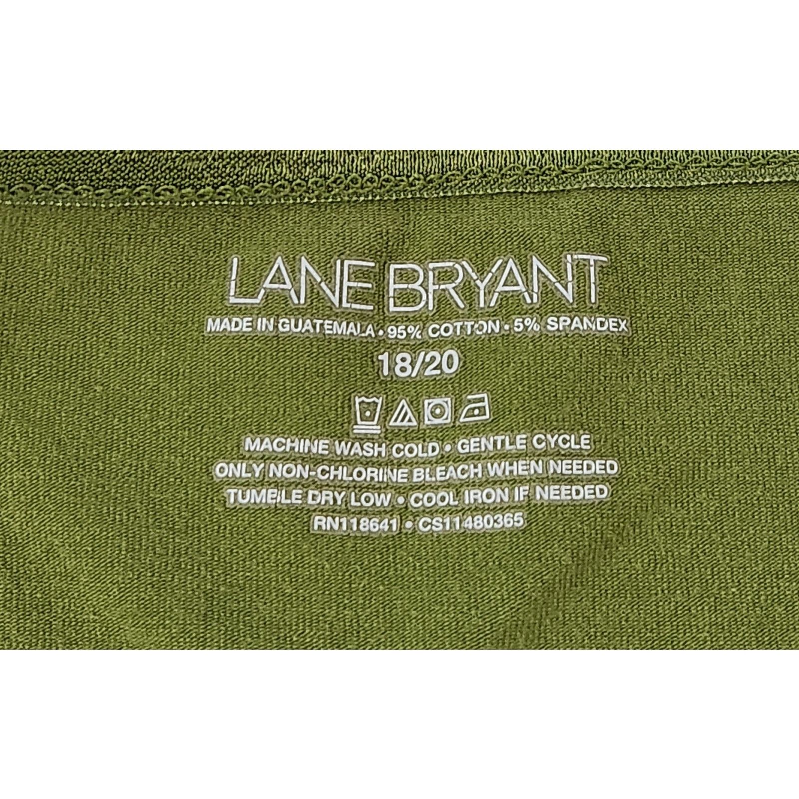Other Lane Bryant Green Adjustable Spaghetti Strap Tank Top 18 20 Size XXL / US 16-18 / IT 52-54 - 5 Thumbnail