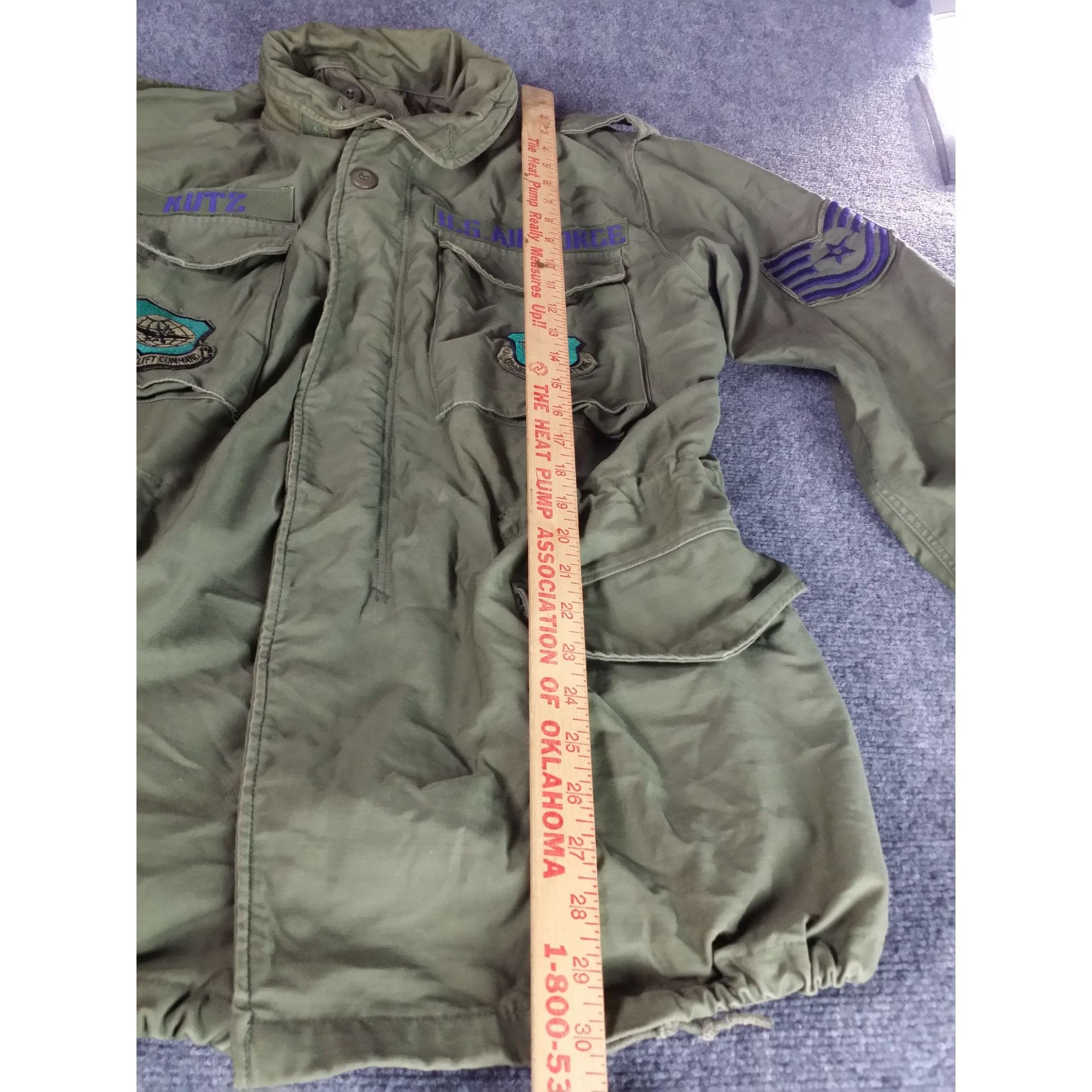 Other Vintage U.S. Air Force FIELD JACKET With Patches Alpha Indus Size US S / EU 44-46 / 1 - 5 Thumbnail