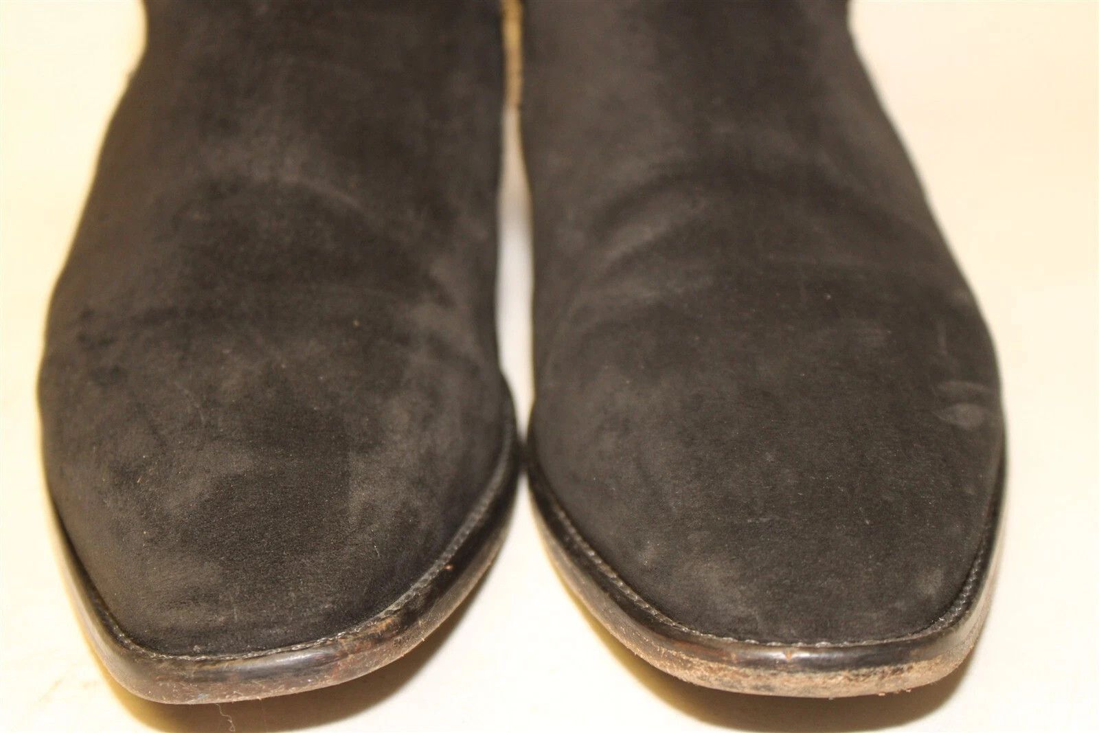 Genuine Leather Black Suede Jodhpur Boots Black 11 Leather Strap Buckle Size US 11 / EU 44 - 7 Thumbnail