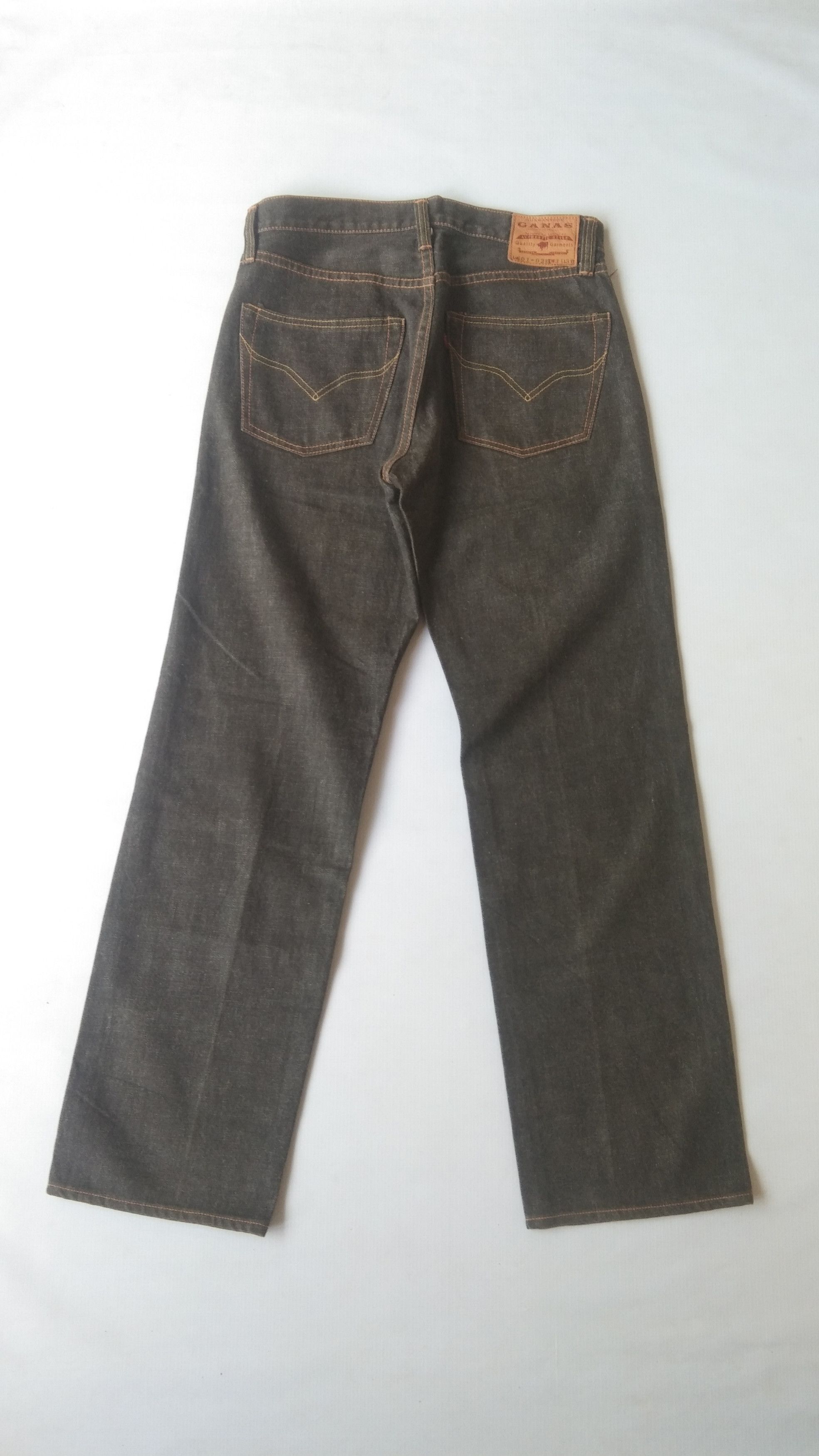 Japanese Brand Ganas selved black jeans Size US 31 - 9 Thumbnail