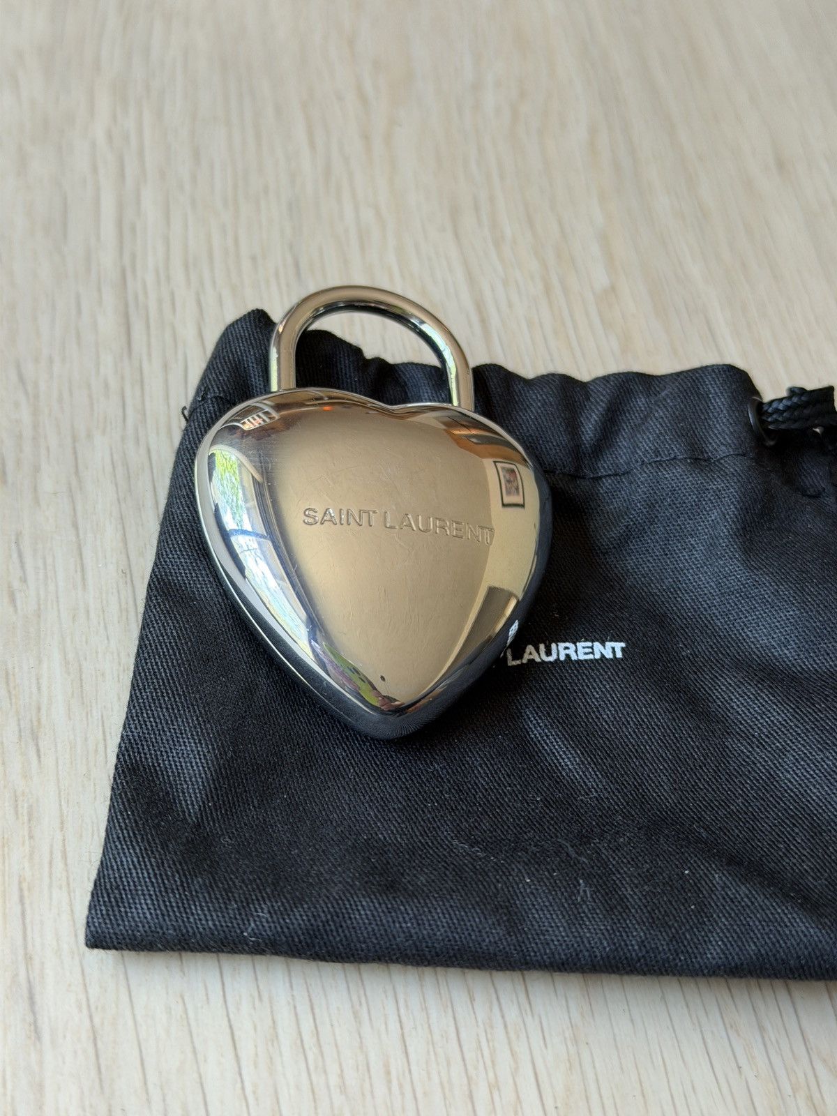 Saint Laurent Paris Saint Laurent Paris Heart 3D Padlock - Gift Bag Included Size ONE SIZE - 1 Thumbnail