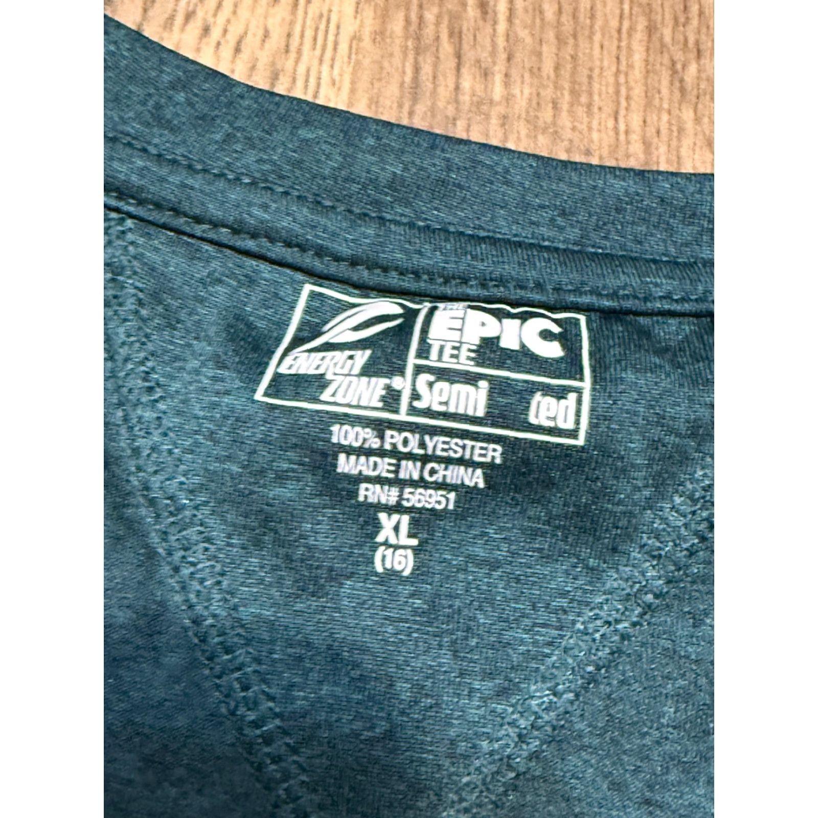 Vintage Energy Zone Shirt Women's XL Green V-neck Athletic Wear Outdoor Shirt Clothing Size XL / US 12-14 / IT 48-50 - 5 Thumbnail