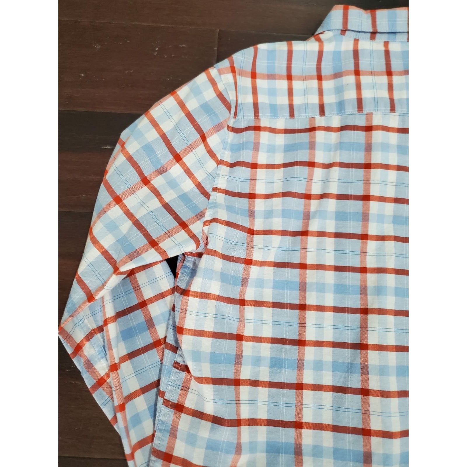 Other Crown & Ivy Classic Fit Mens Size Medium Orange Plaid Long S Size US M / EU 48-50 / 2 - 7 Thumbnail