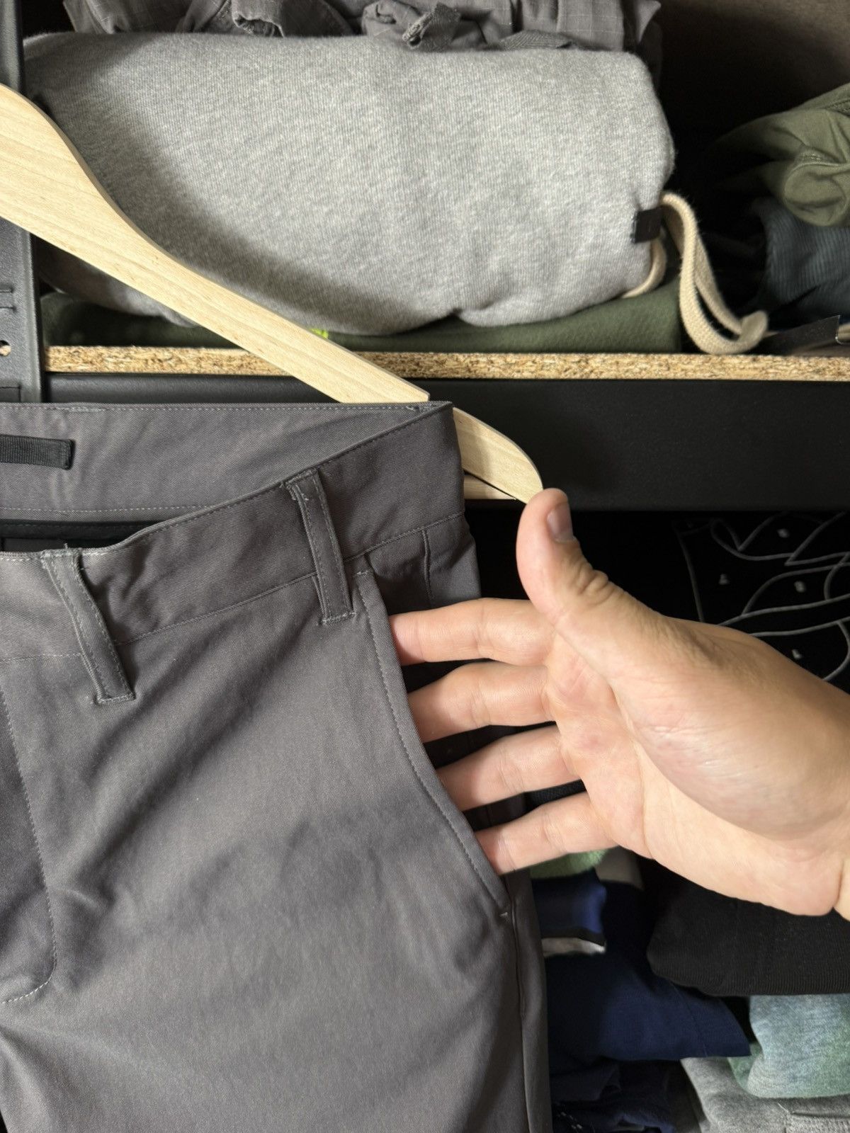 Norse Projects Norse Projects Technical Trousers Dark Grey Slim Fit Pants Size US 28 / EU 44 - 4 Thumbnail