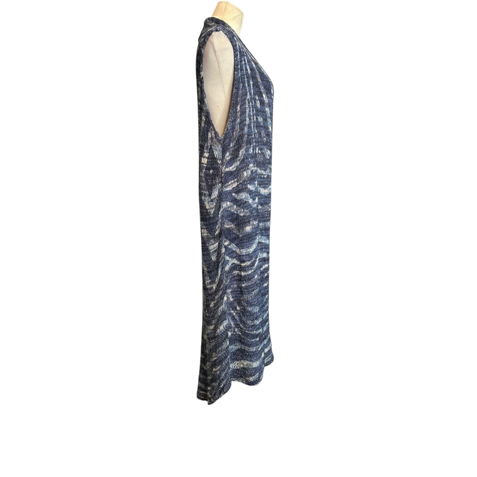 Chicos Chicos blue sleeveless long vest kimono cardigan size 1 - M Size M / US 6-8 / IT 42-44 - 13 Thumbnail