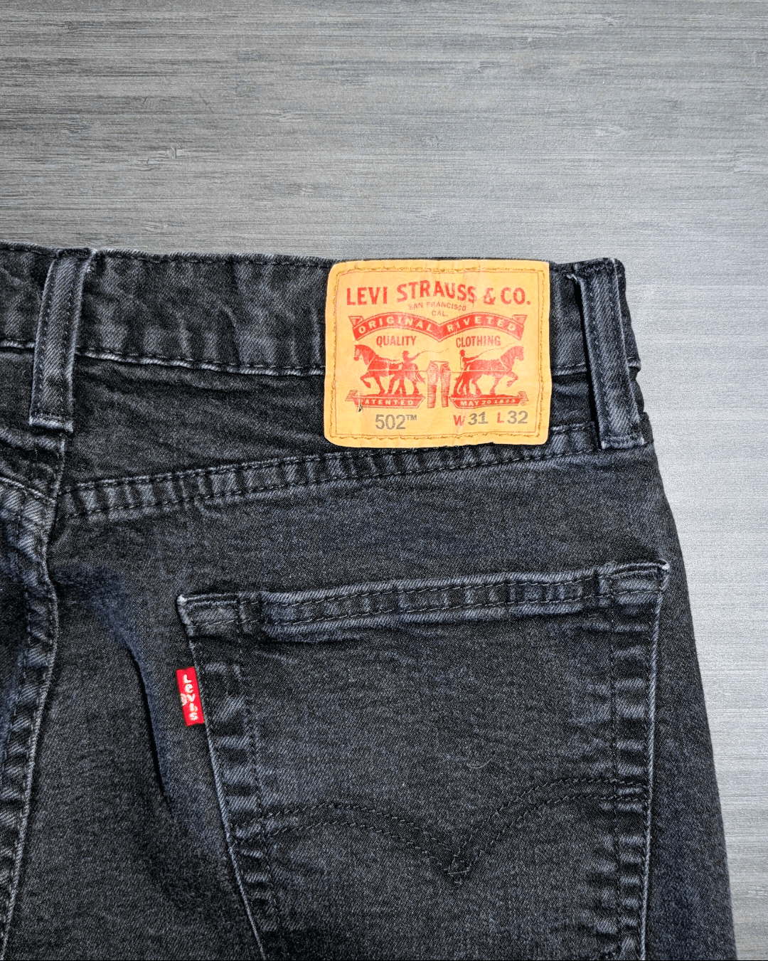 Levi's Levi's 502 Taper Black Jeans Men's Size 31 Size US 31 - 3 Thumbnail