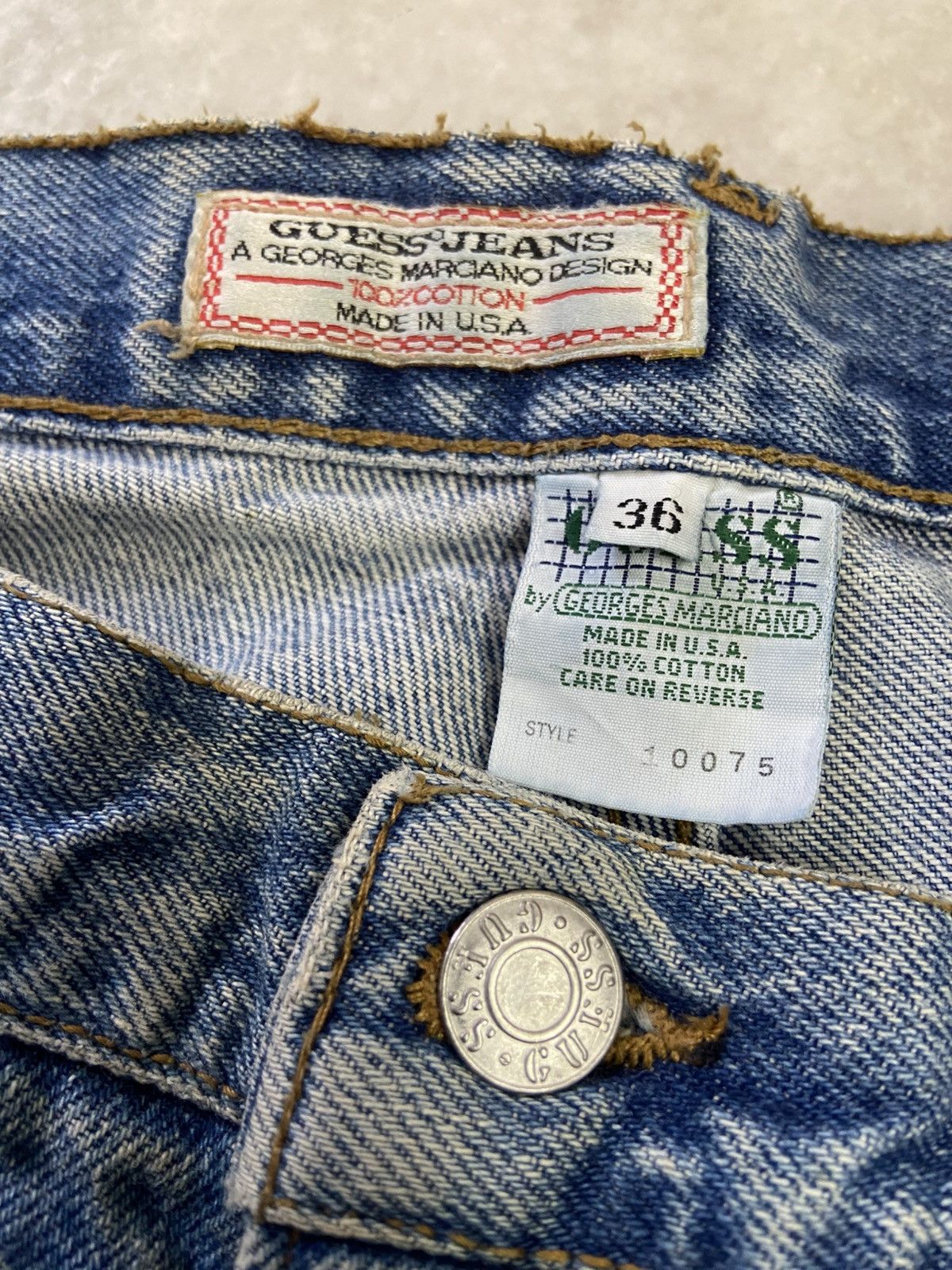 Guess Vintage Guess by Georges Marciano Usa Baggy Jeans Size US 35 - 5 Thumbnail