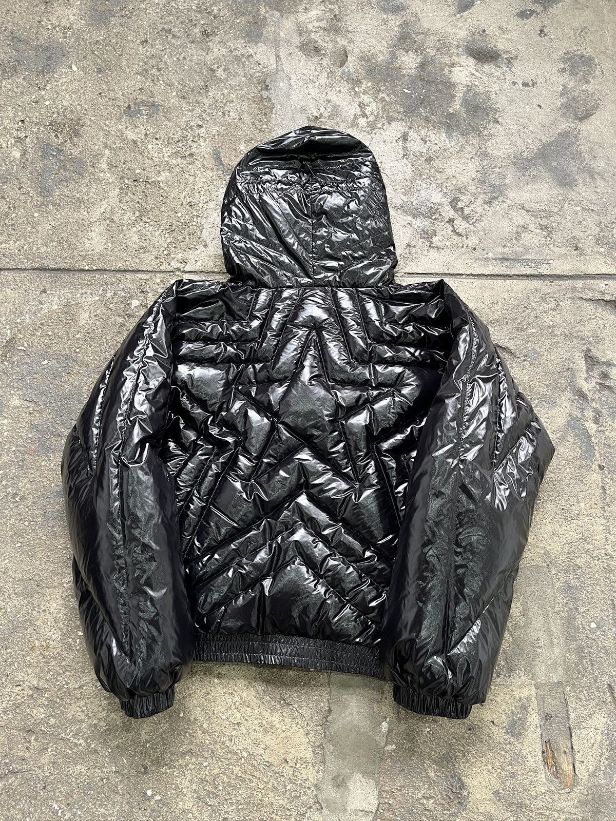 Bad Son Badson Black Star Puffer Jacket (unisex) Size US S / EU 44-46 / 1 - 14 Thumbnail