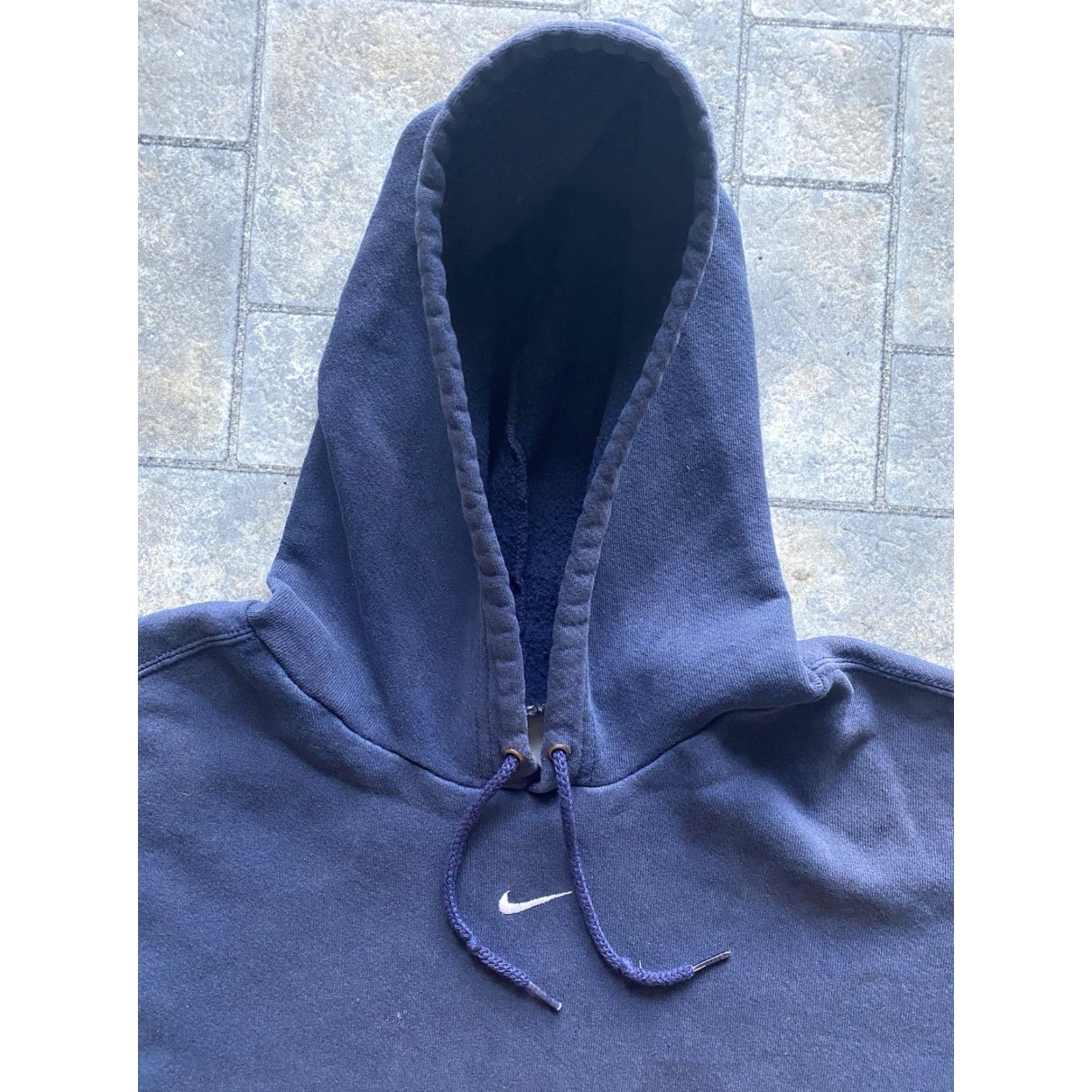 Nike VINTAGE Nike Center Swoosh Blue Hoodie Mens L Mexico Y2K Gray Tag Pullover Blue Hoodie Mens L Size US L / EU 52-54 / 3 - 5 Thumbnail